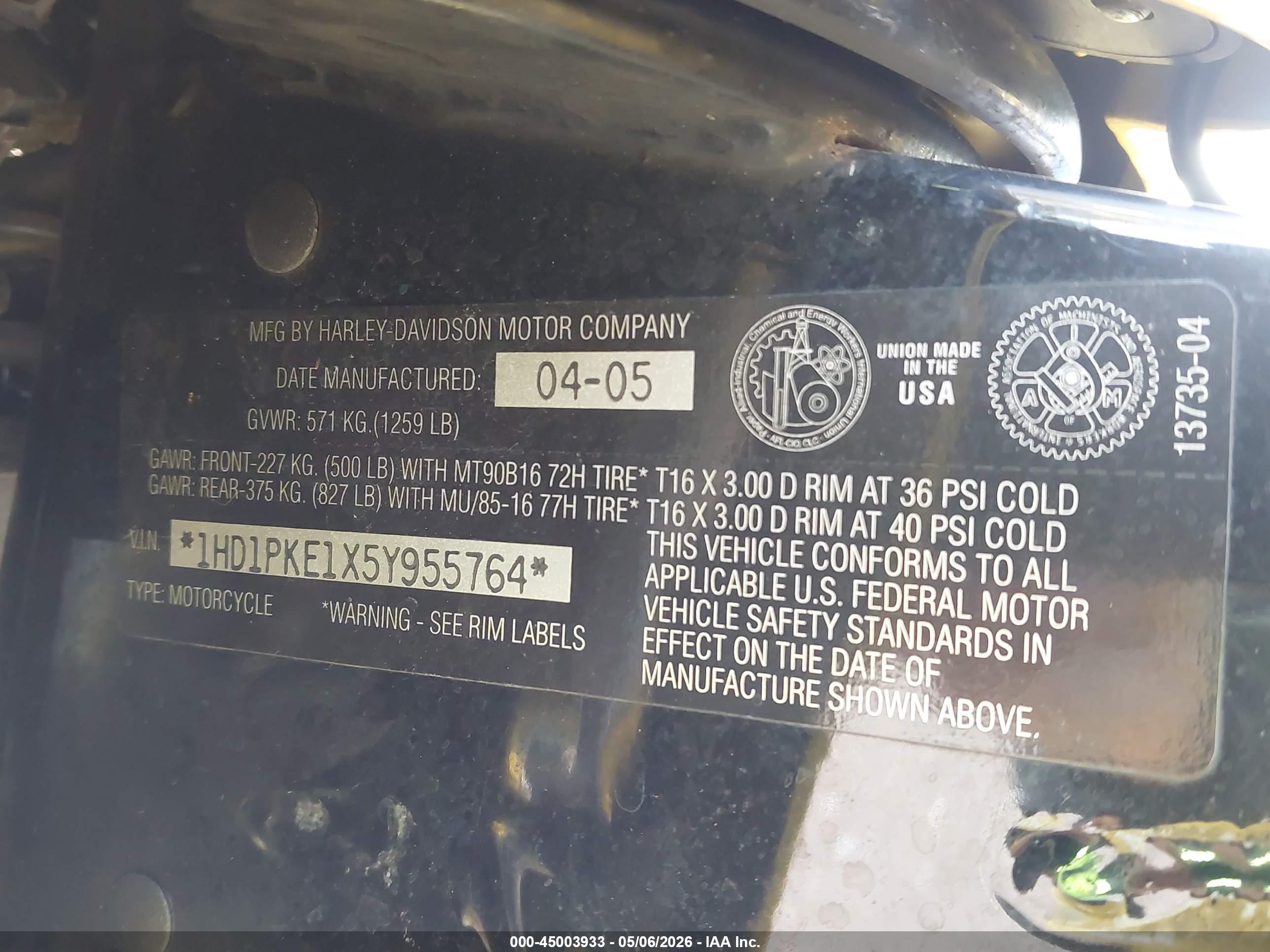 HARLEY-DAVIDSON FLHTCSE2 image 10