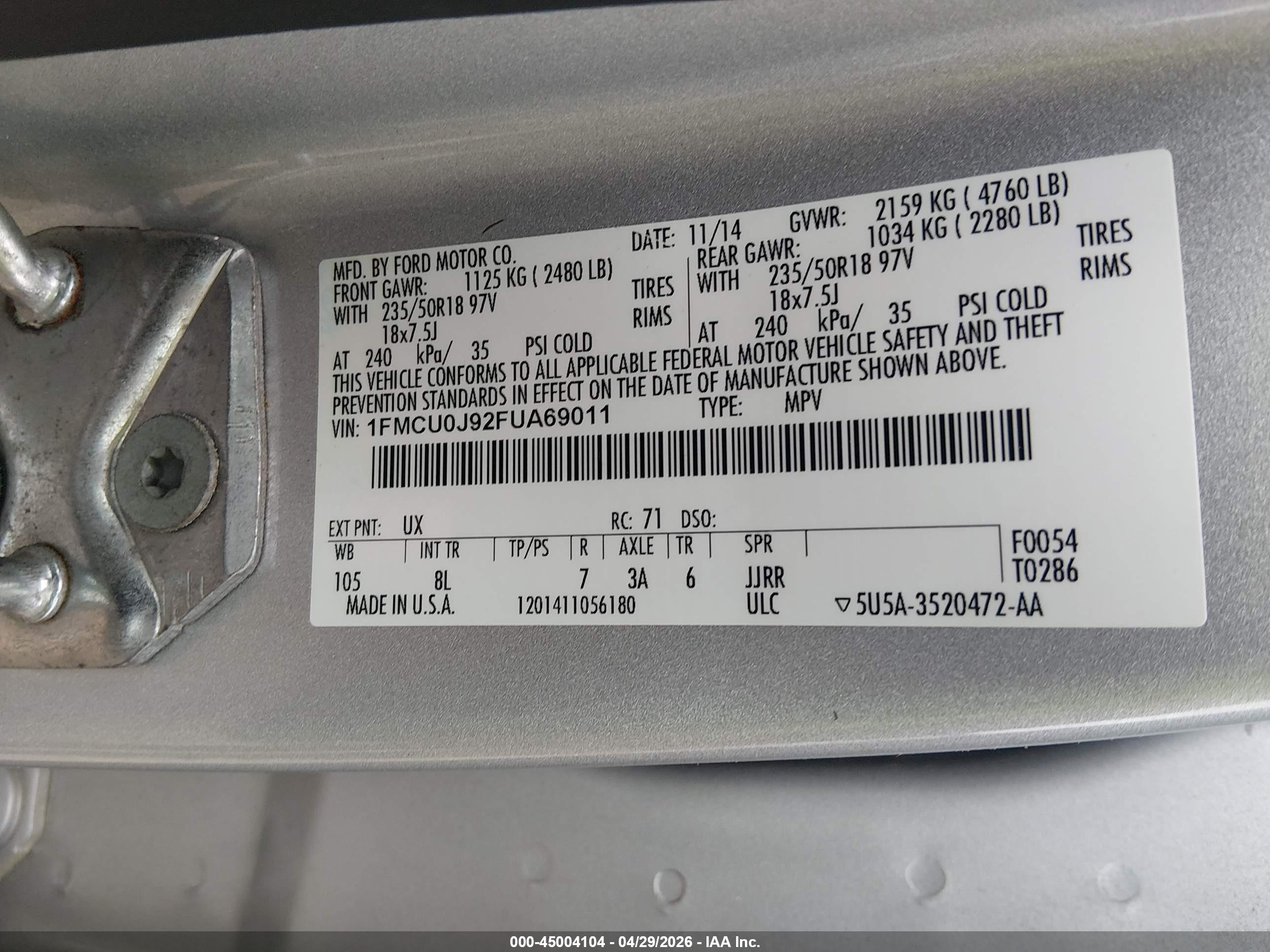 FORD ESCAPE image 9
