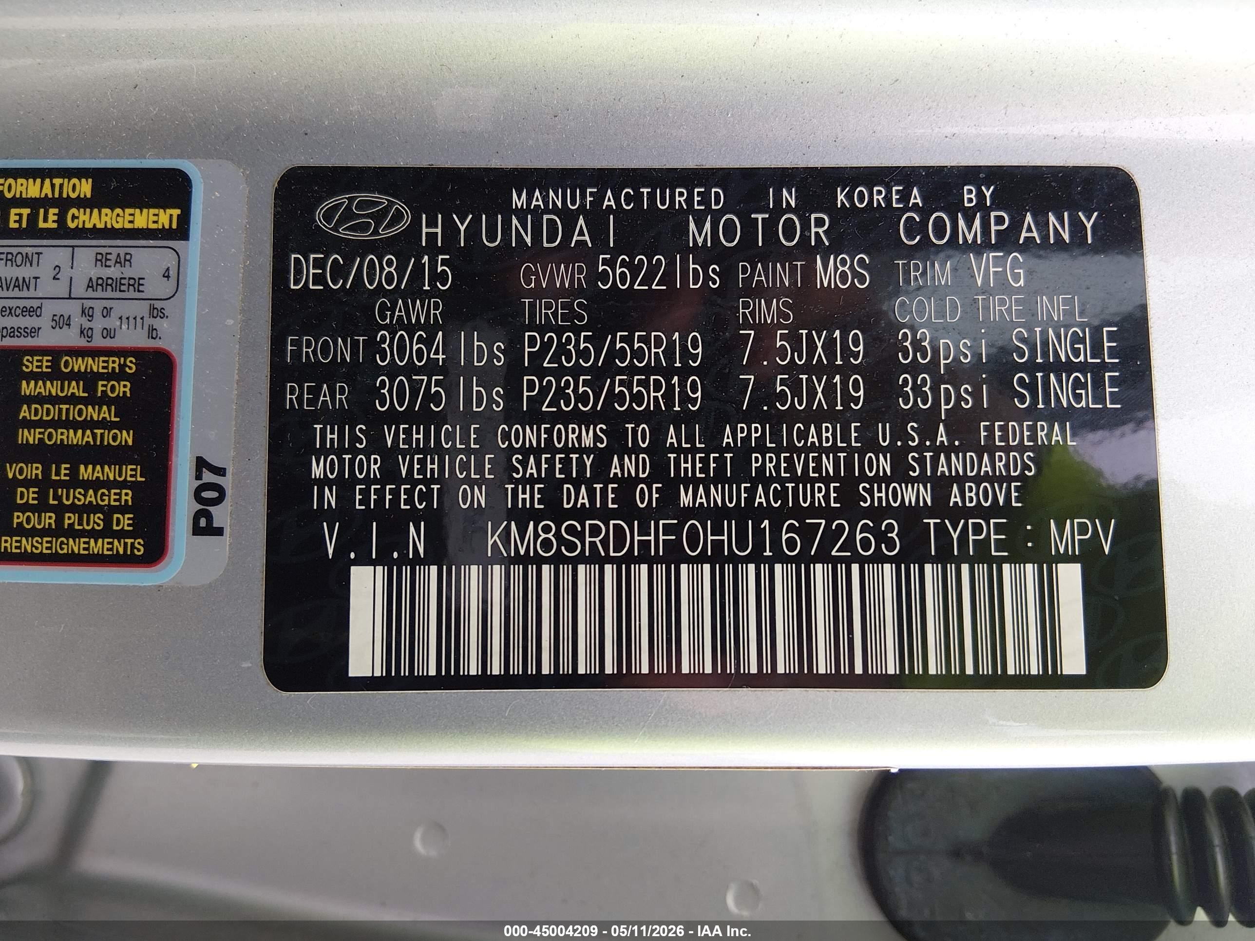 HYUNDAI SANTA image 9