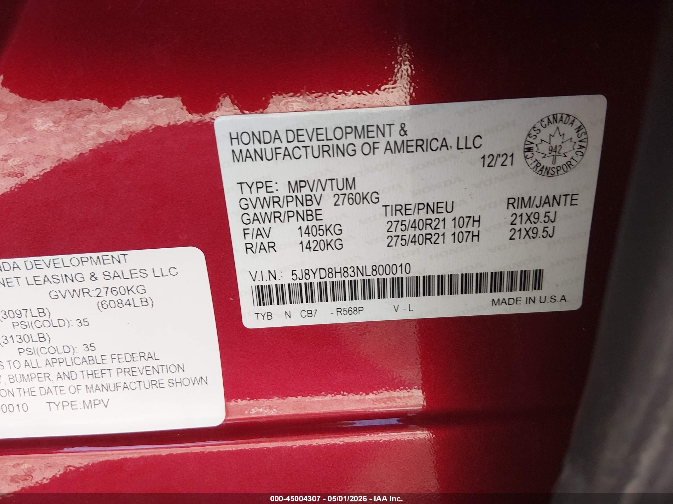 ACURA MDX image 9