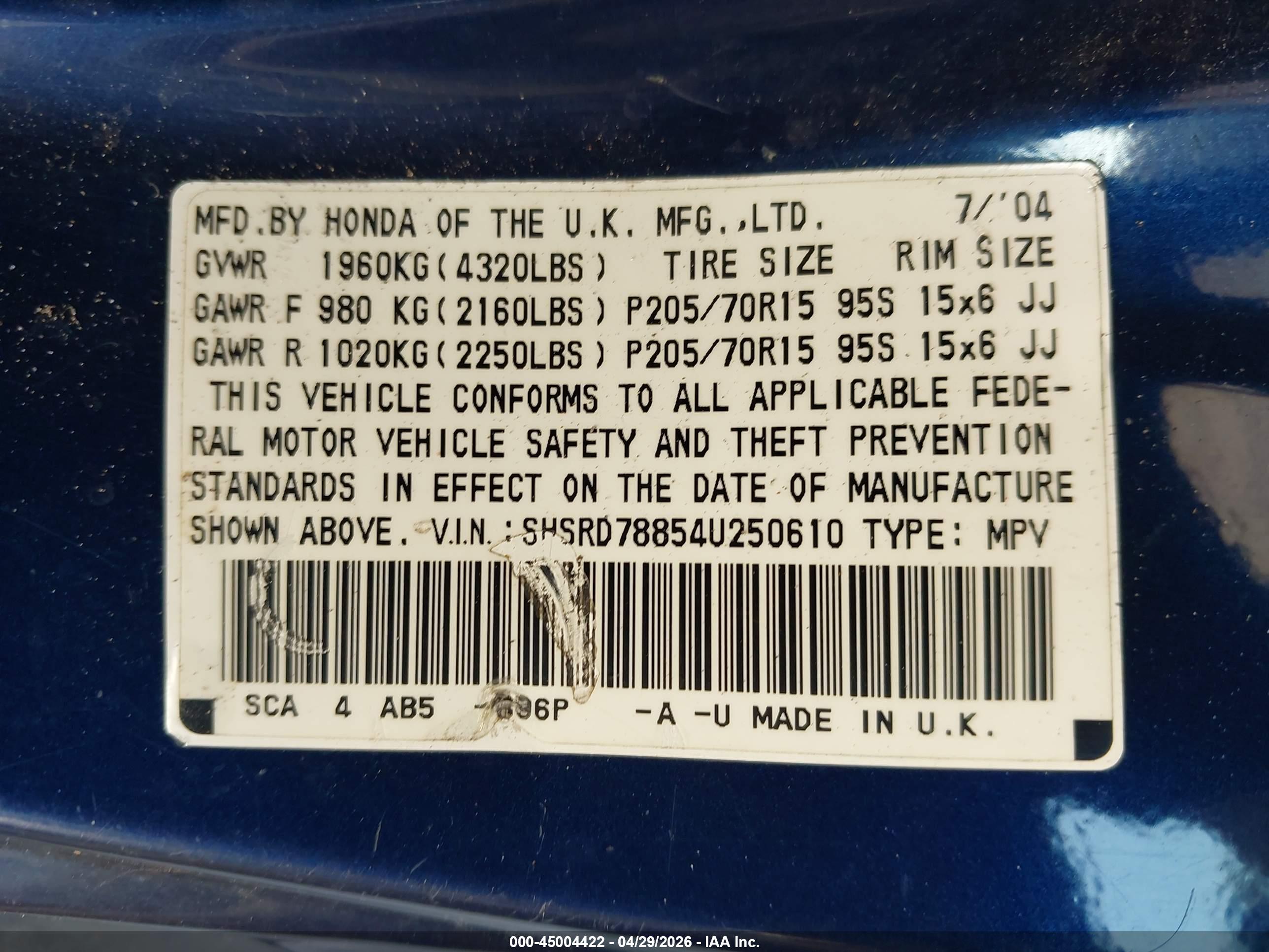HONDA CR-V image 9