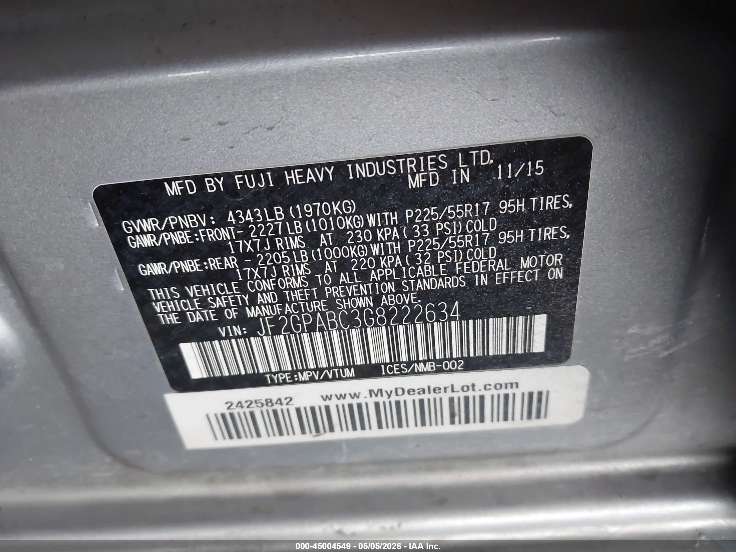 SUBARU CROSSTREK image 9