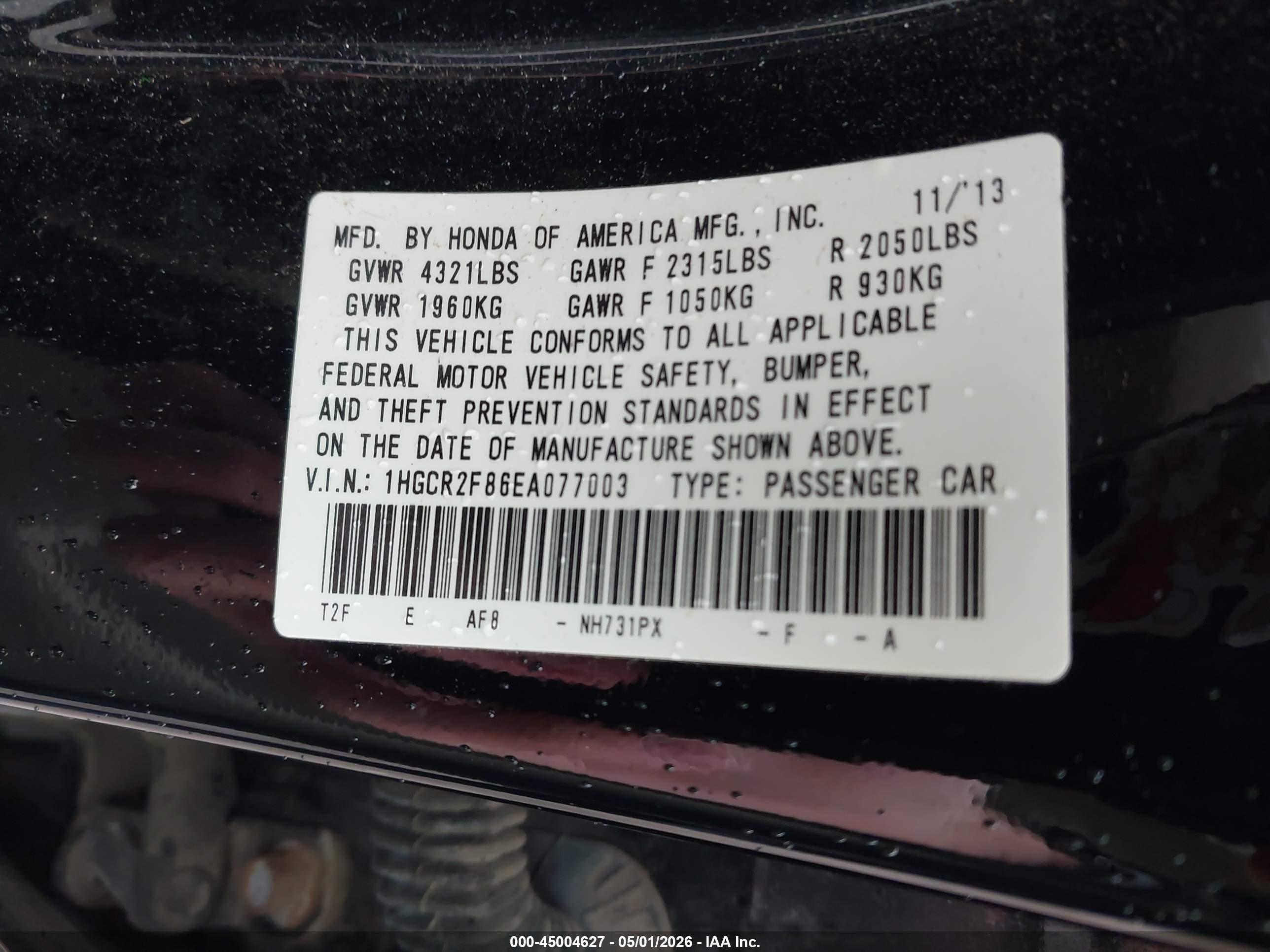 HONDA ACCORD image 9