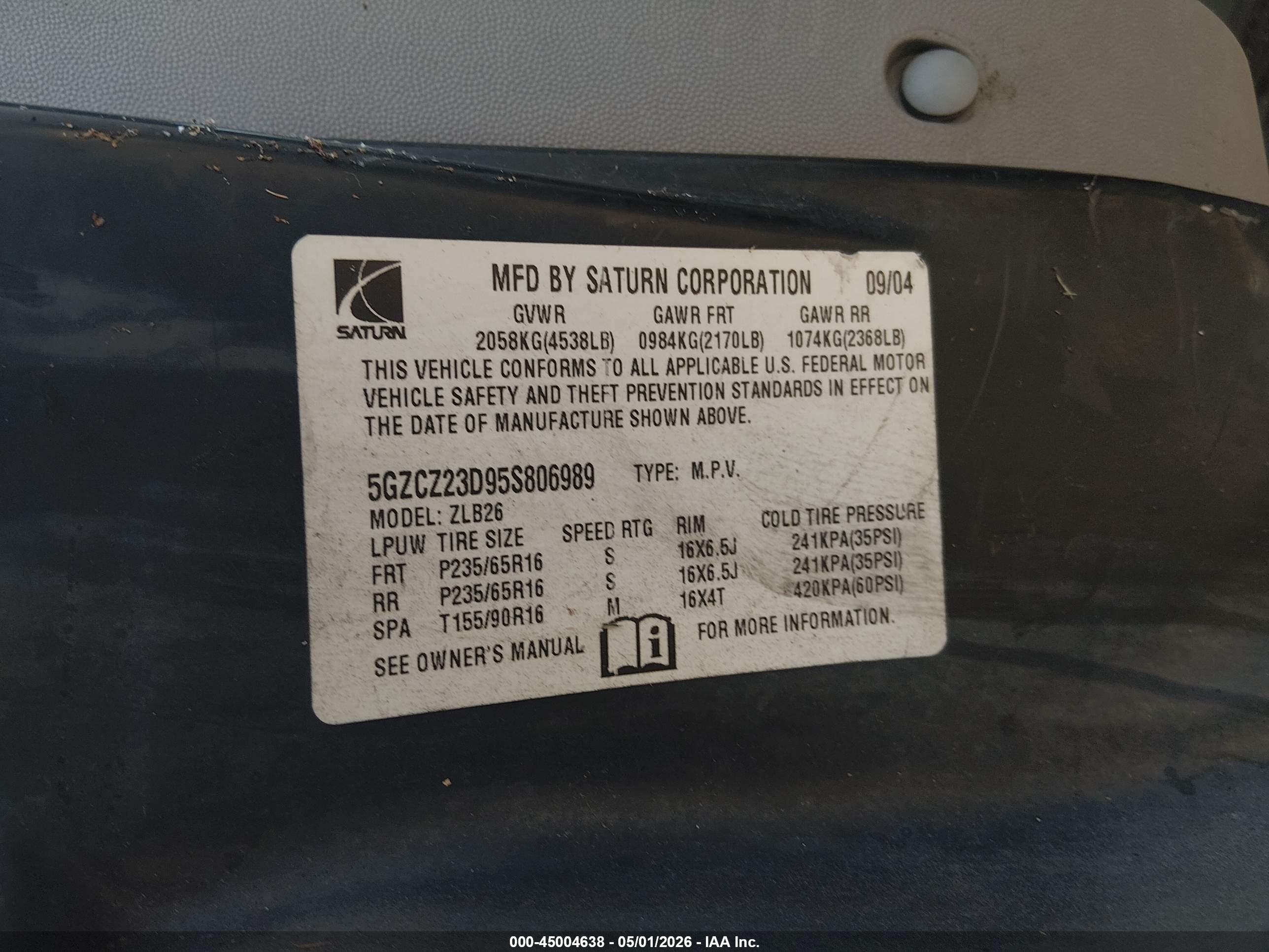 SATURN VUE image 9