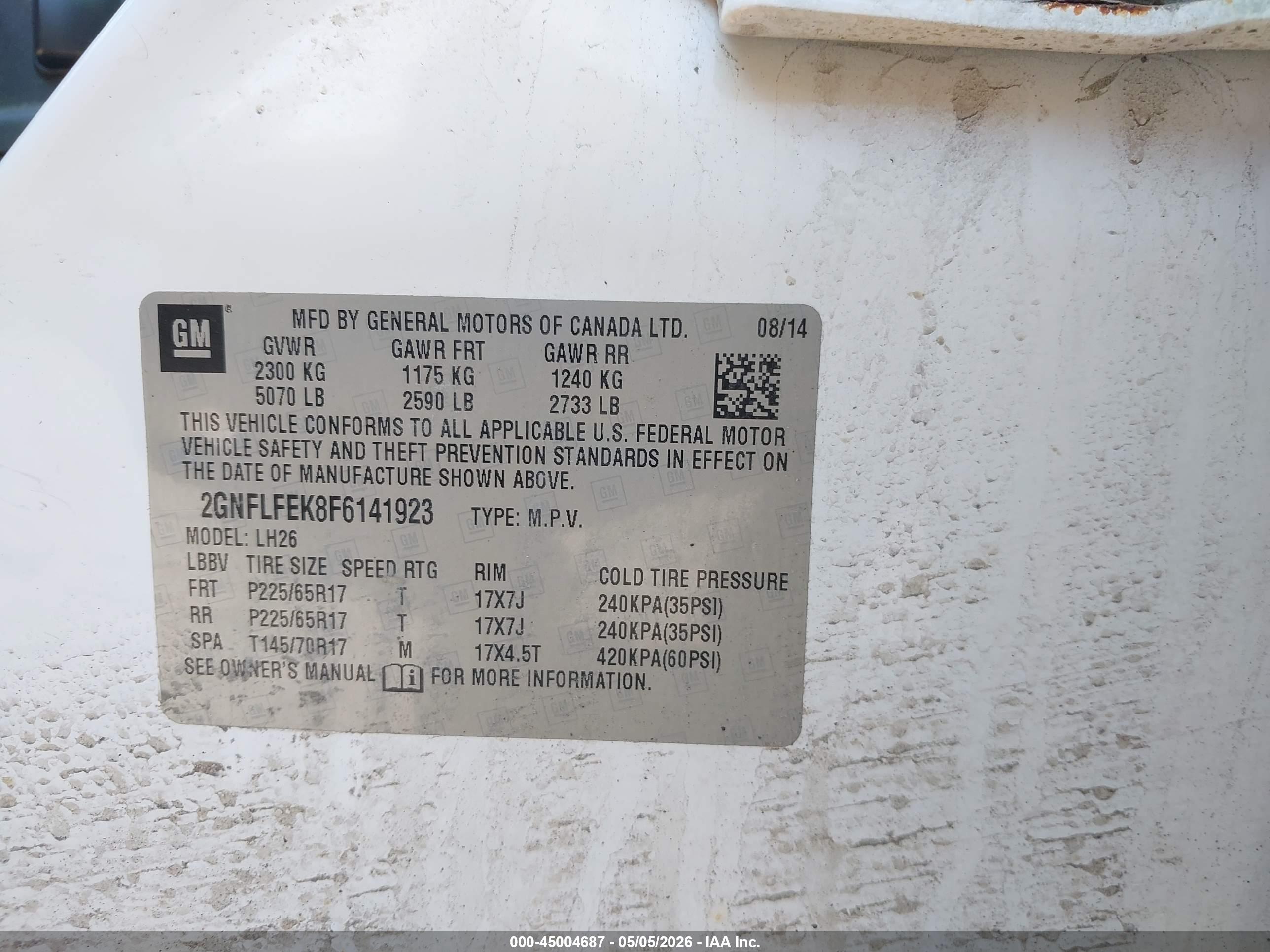 CHEVROLET EQUINOX image 9