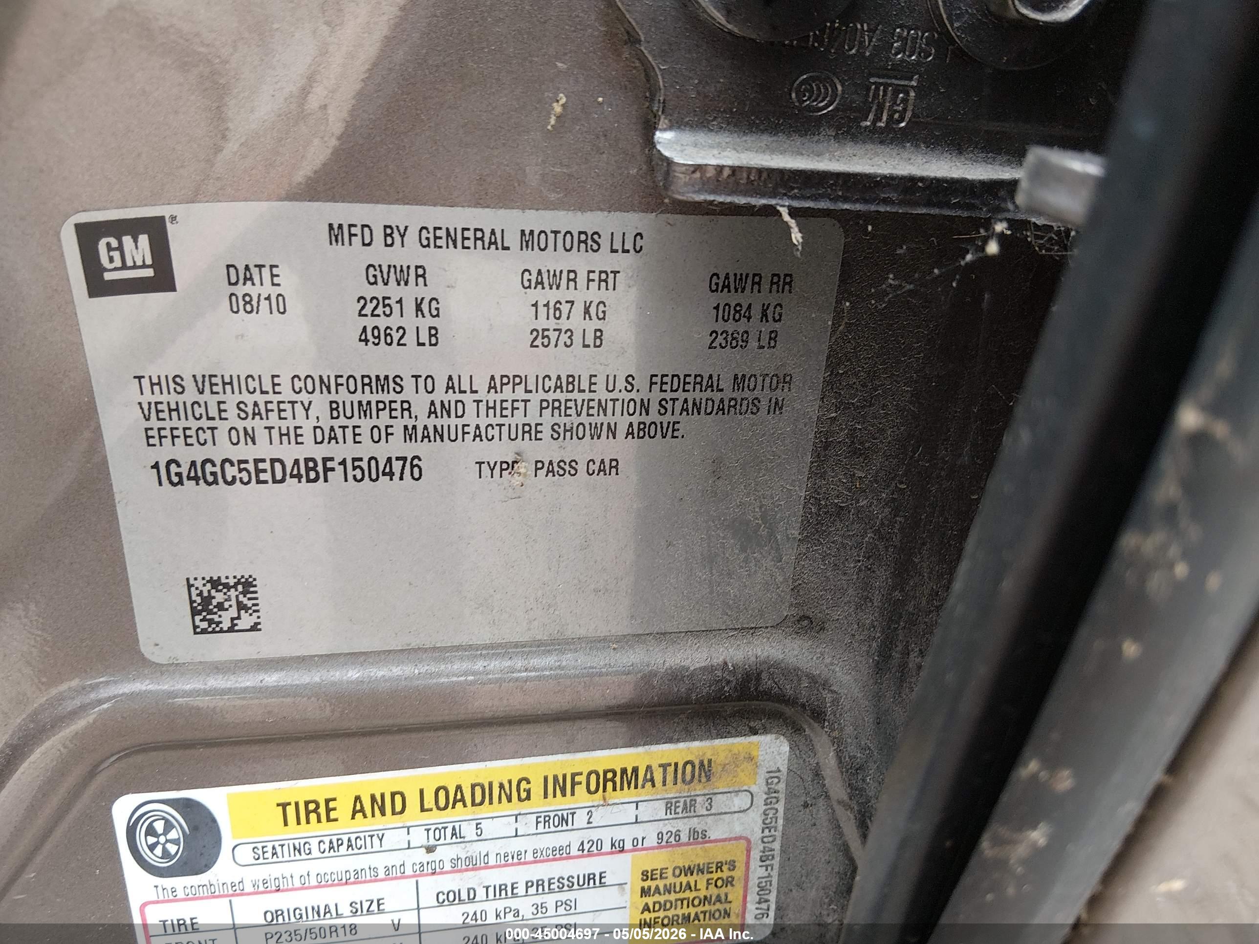 BUICK LACROSSE image 9