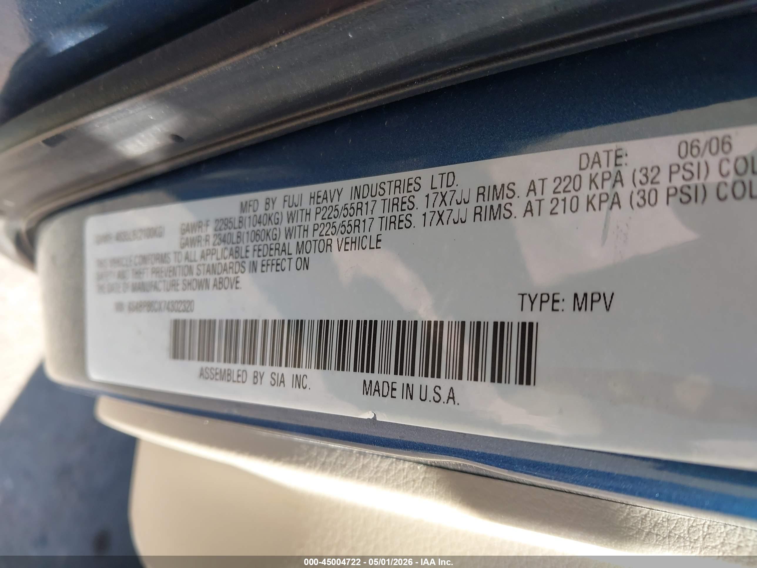 SUBARU OUTBACK image 9