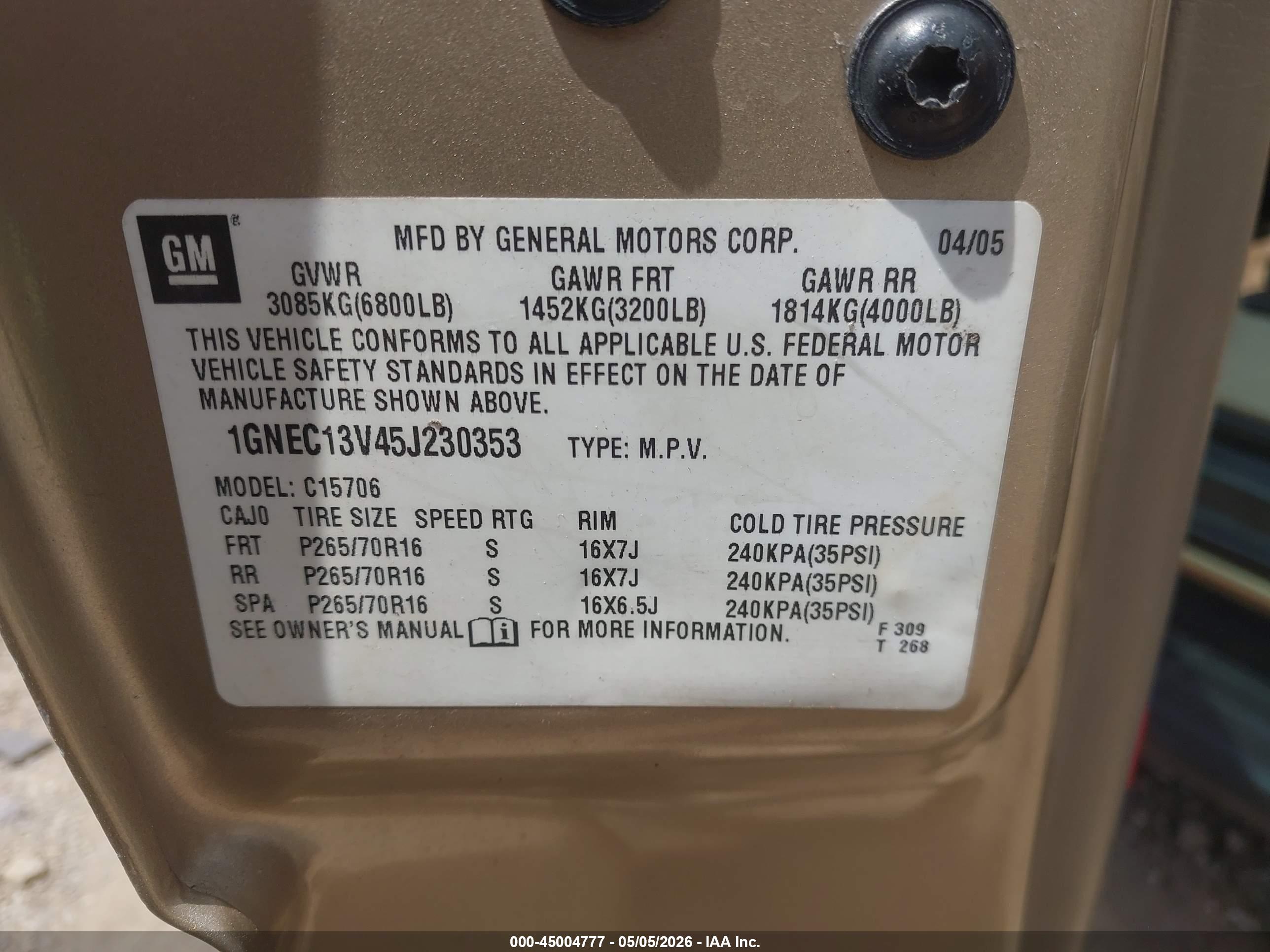 CHEVROLET TAHOE image 9