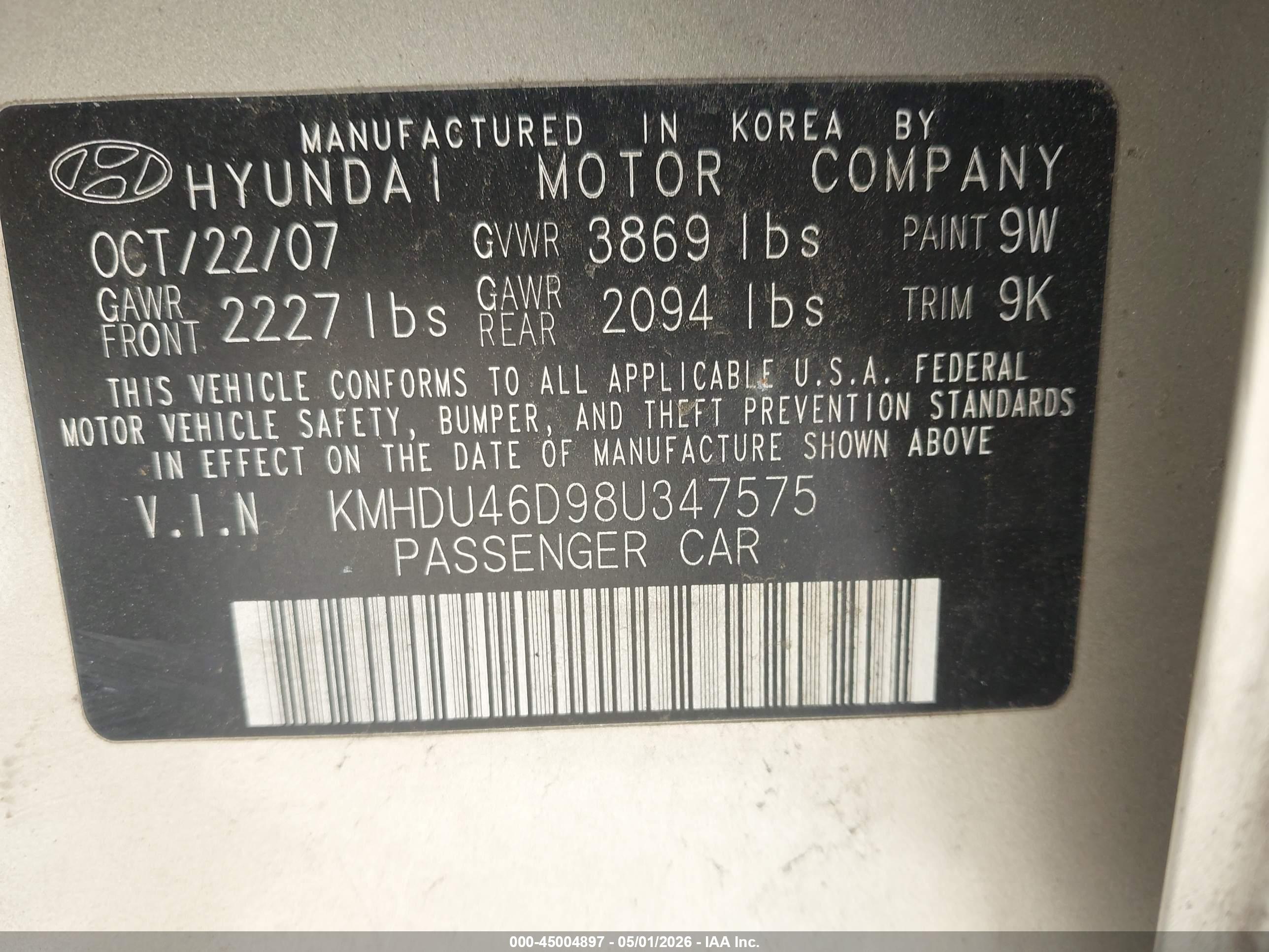 HYUNDAI ELANTRA image 9