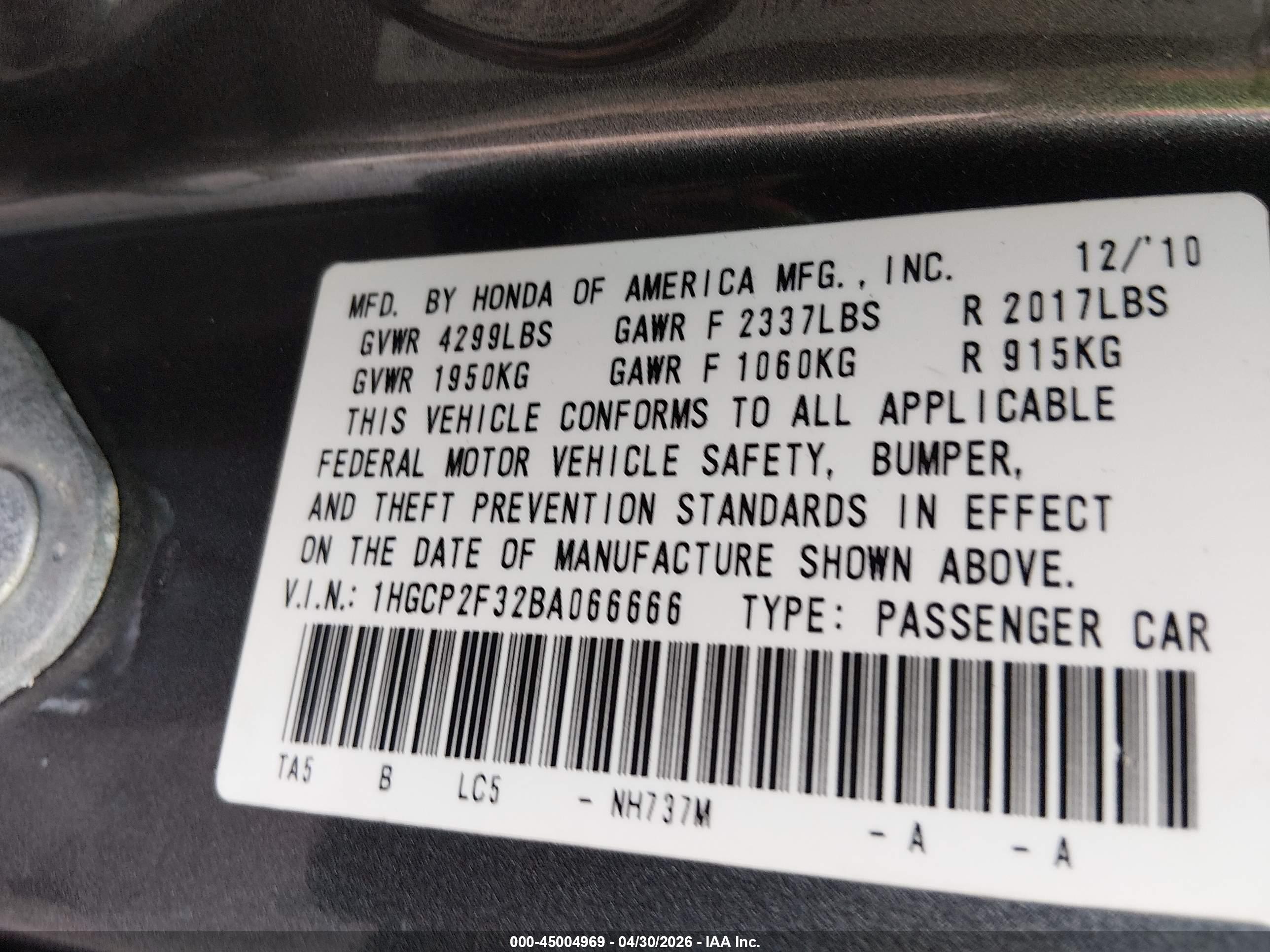 HONDA ACCORD image 9