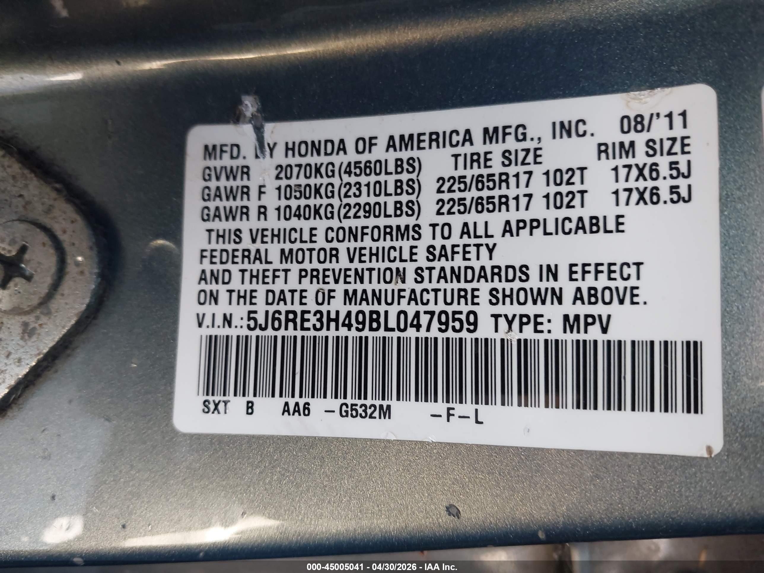 HONDA CR-V image 9