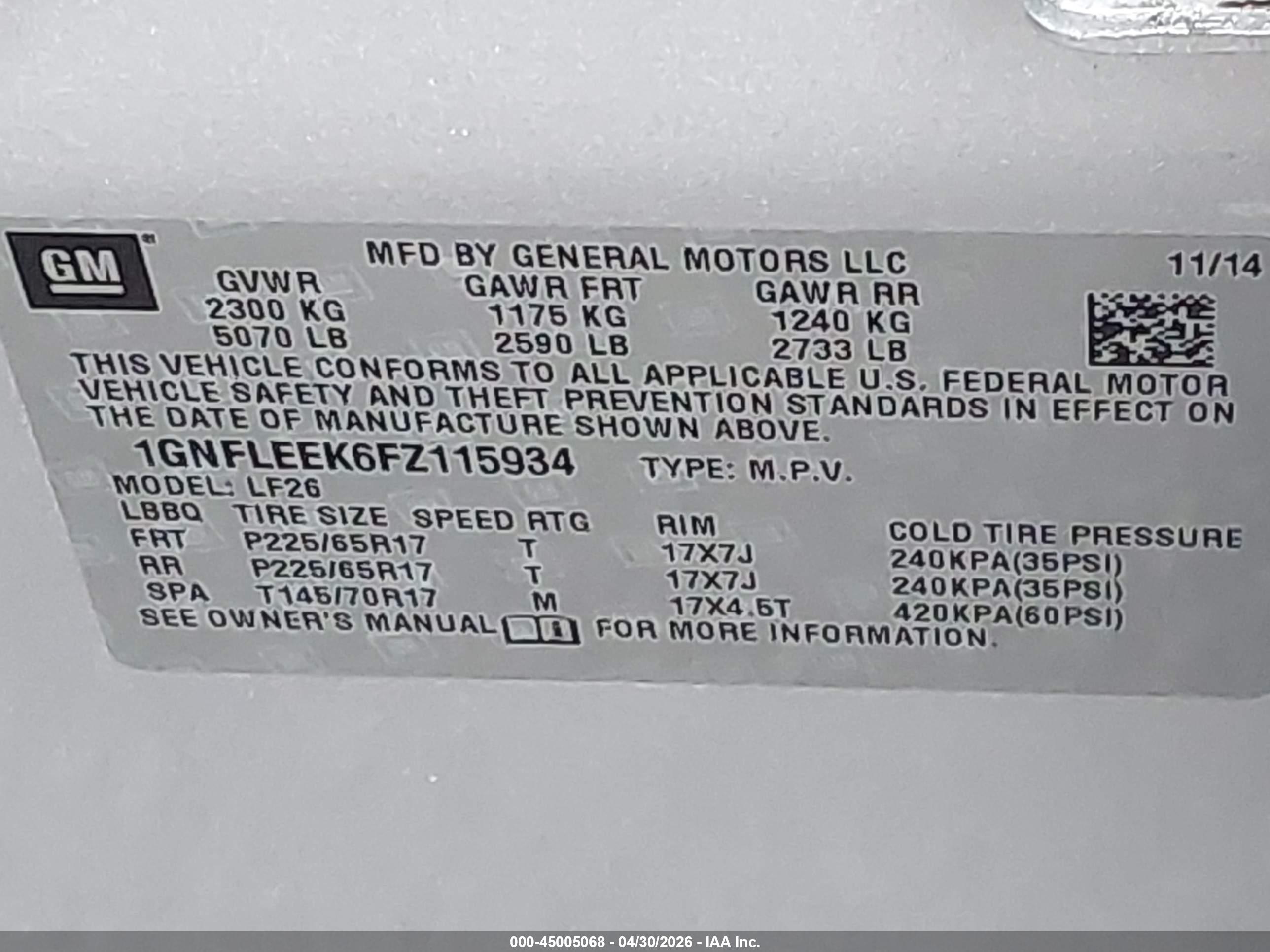 CHEVROLET EQUINOX image 9