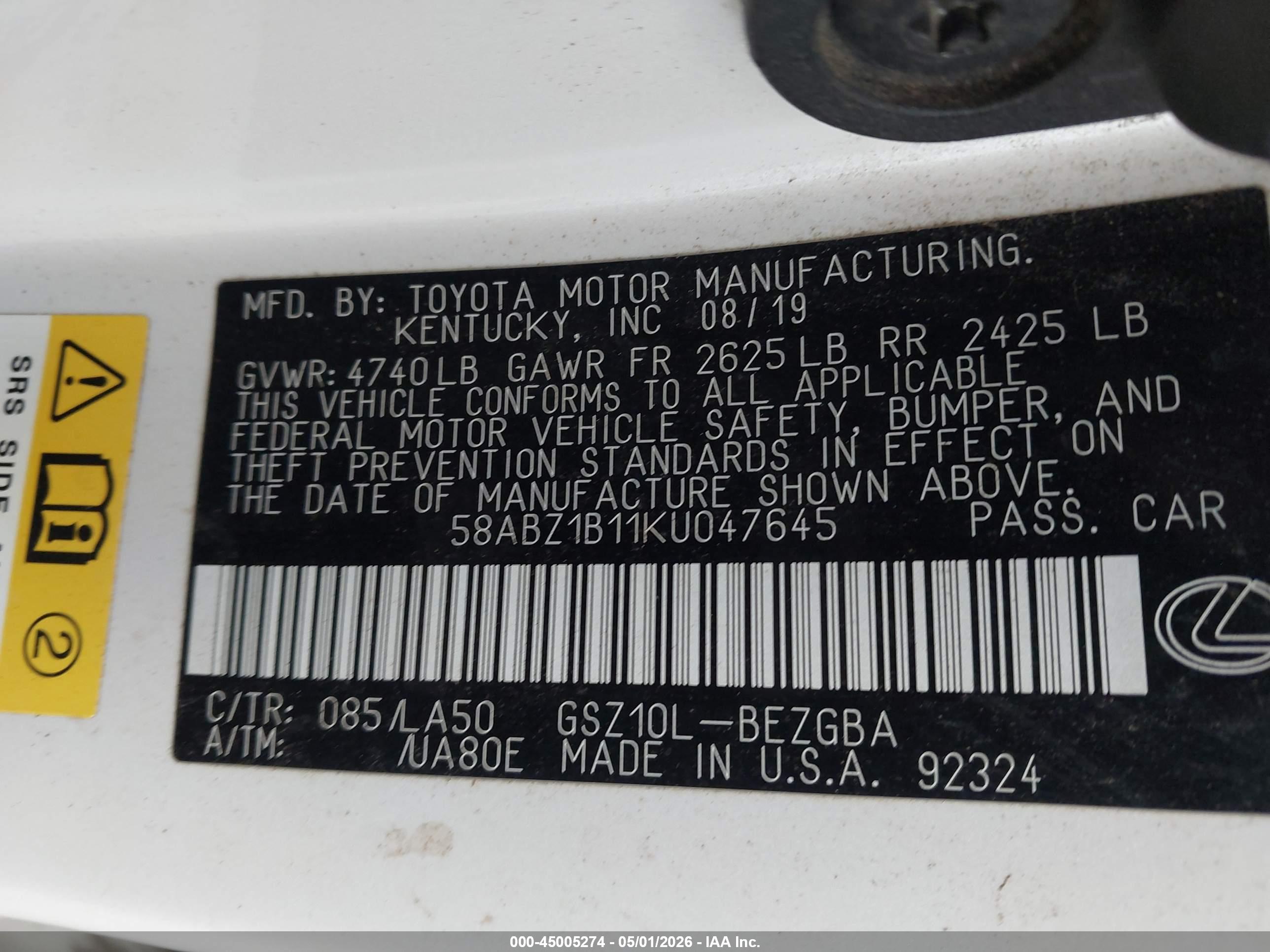LEXUS ES image 9