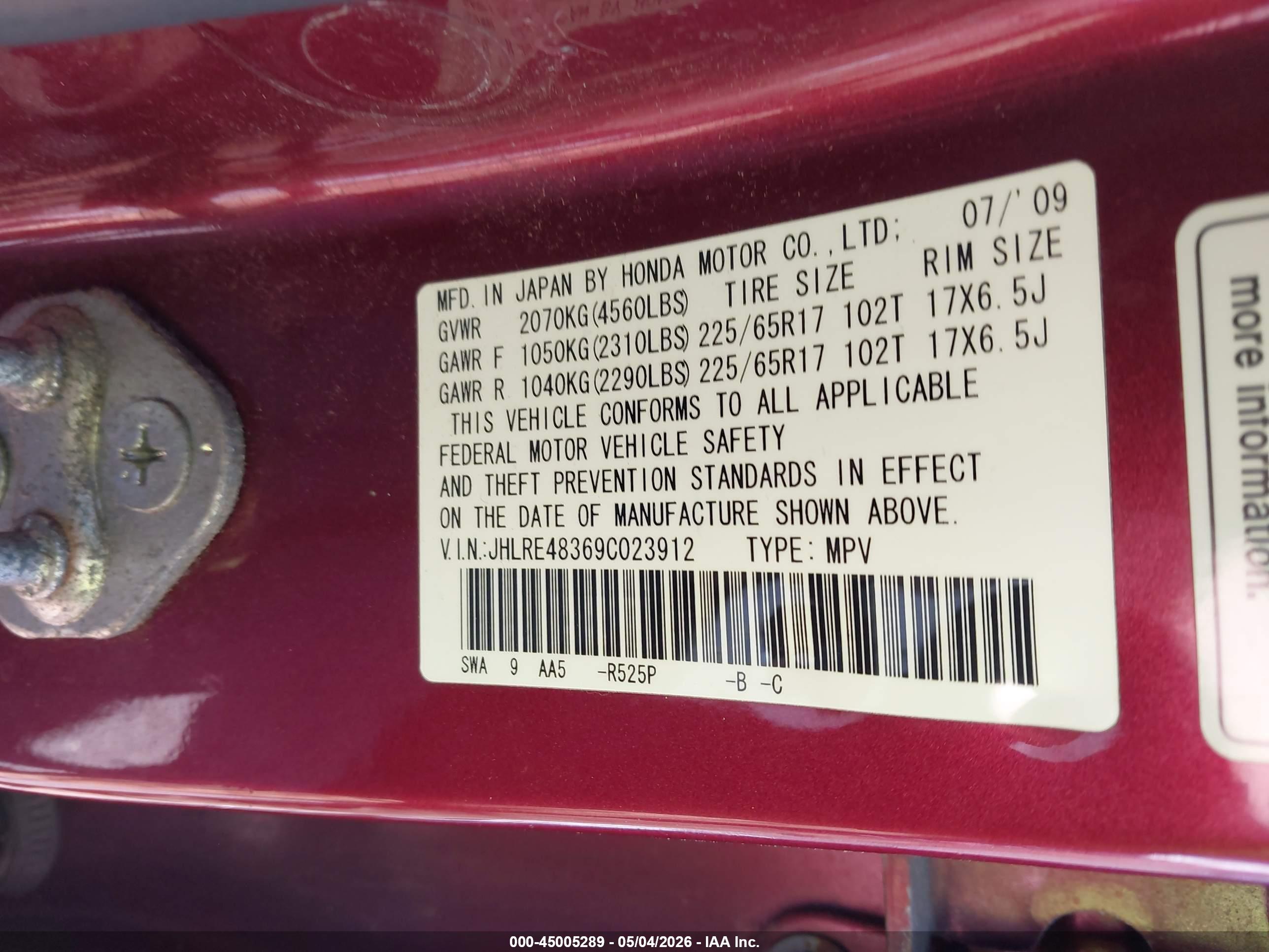 HONDA CR-V image 9