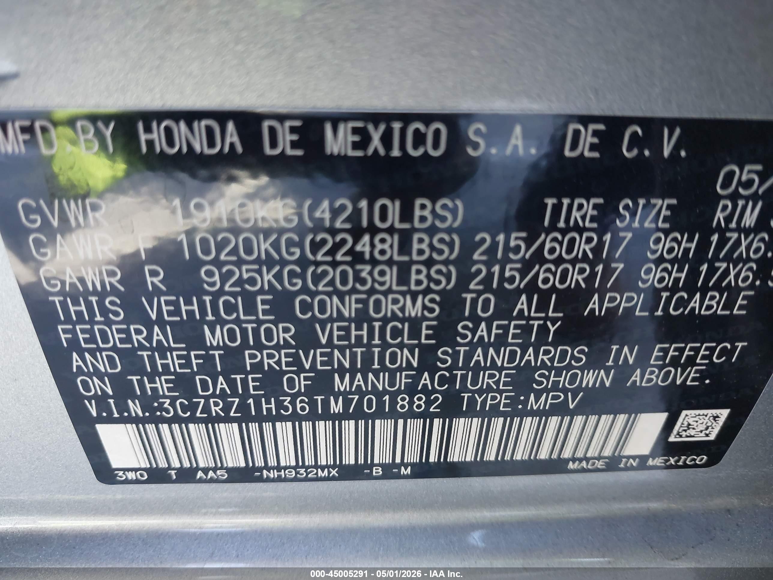 HONDA HR-V image 9