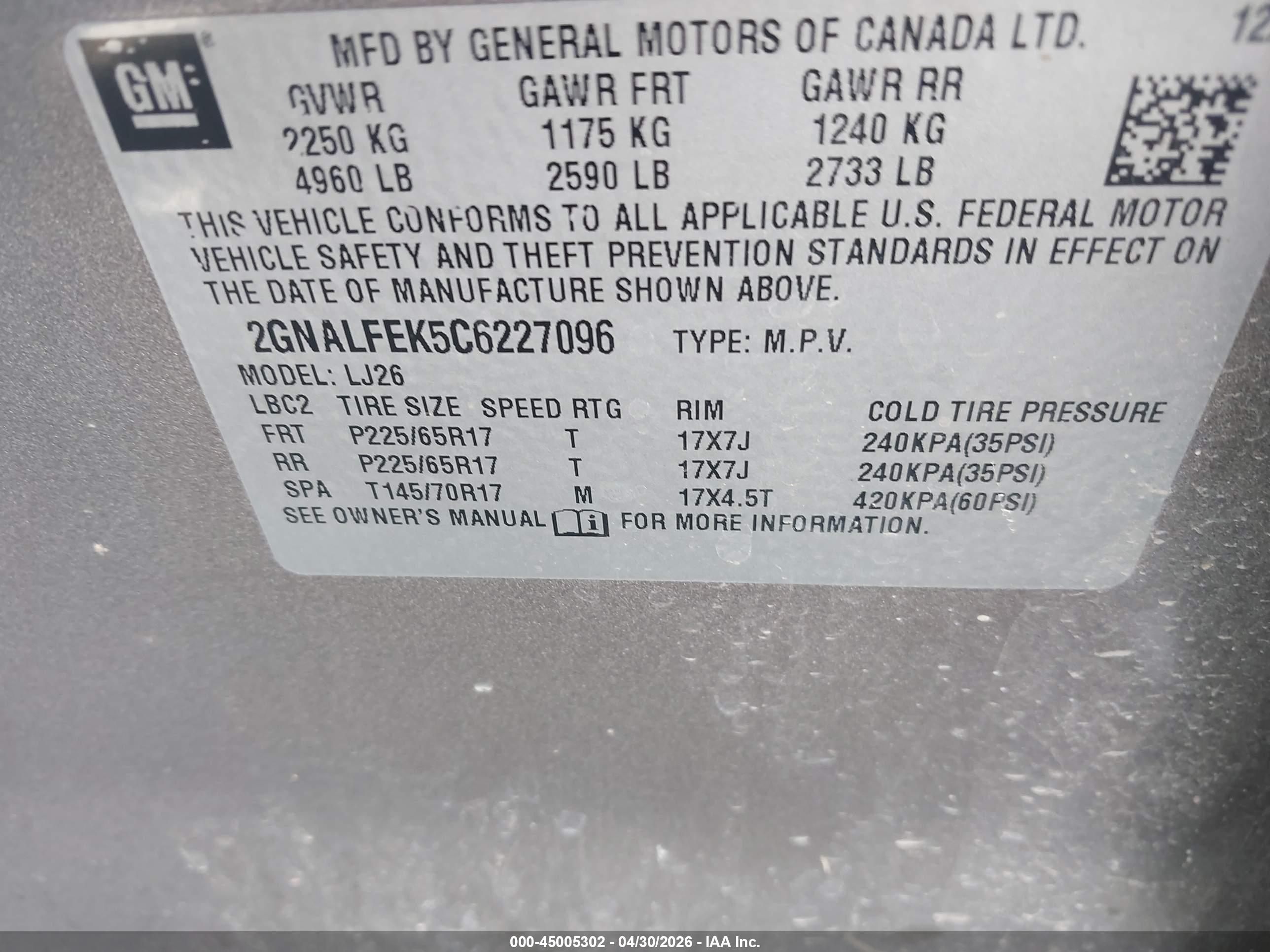 CHEVROLET EQUINOX image 9
