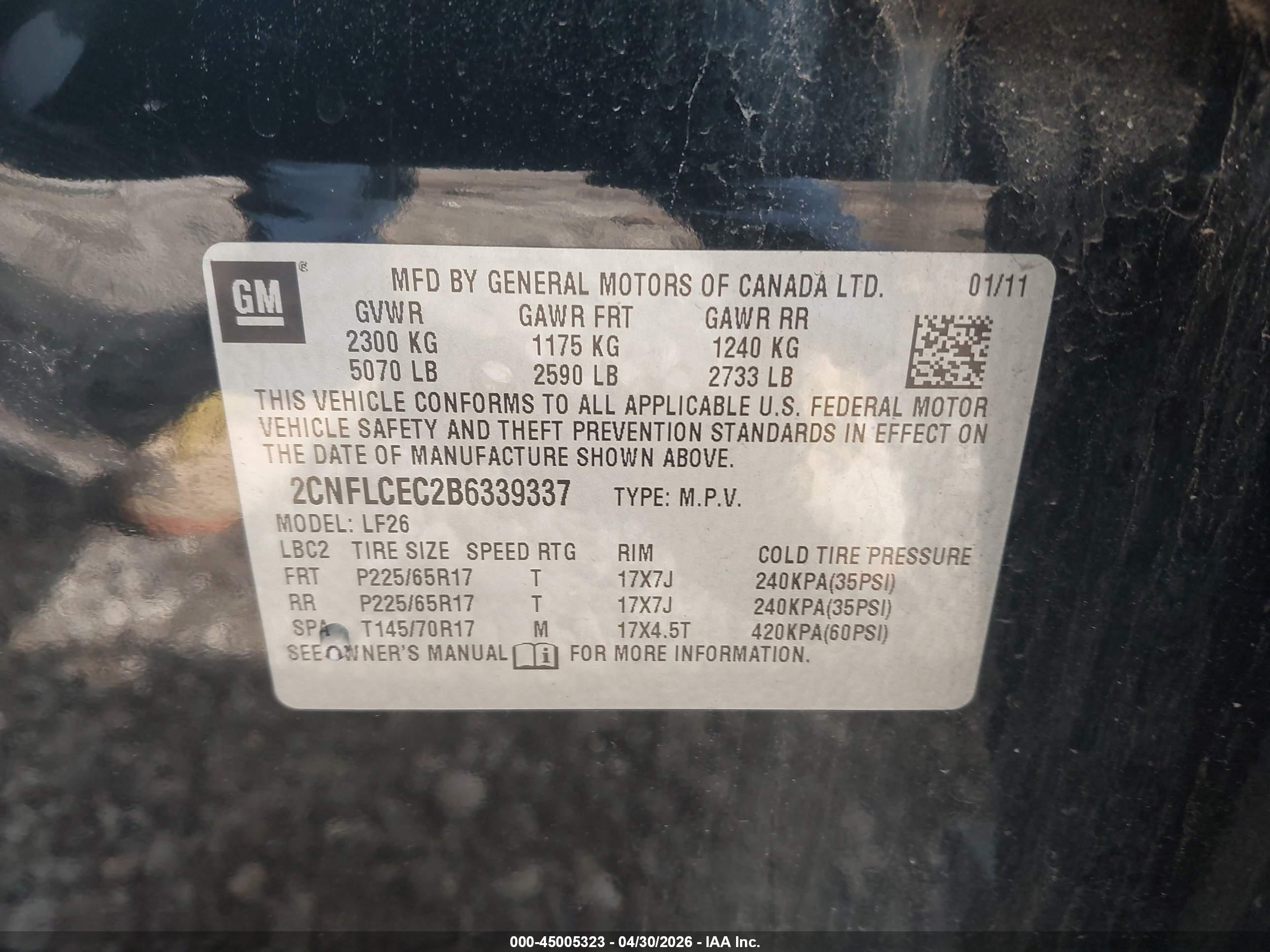 CHEVROLET EQUINOX image 9