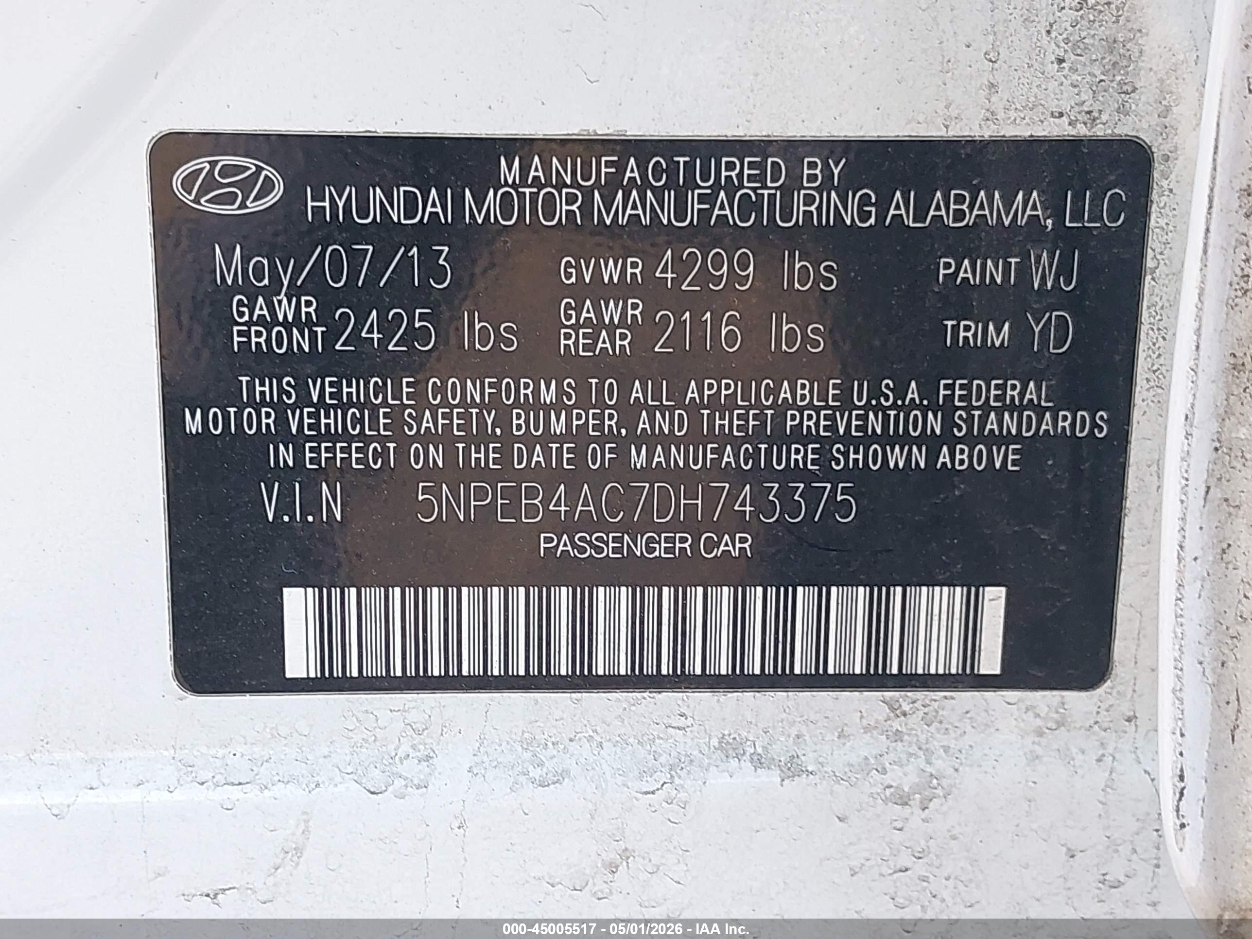 HYUNDAI SONATA image 9