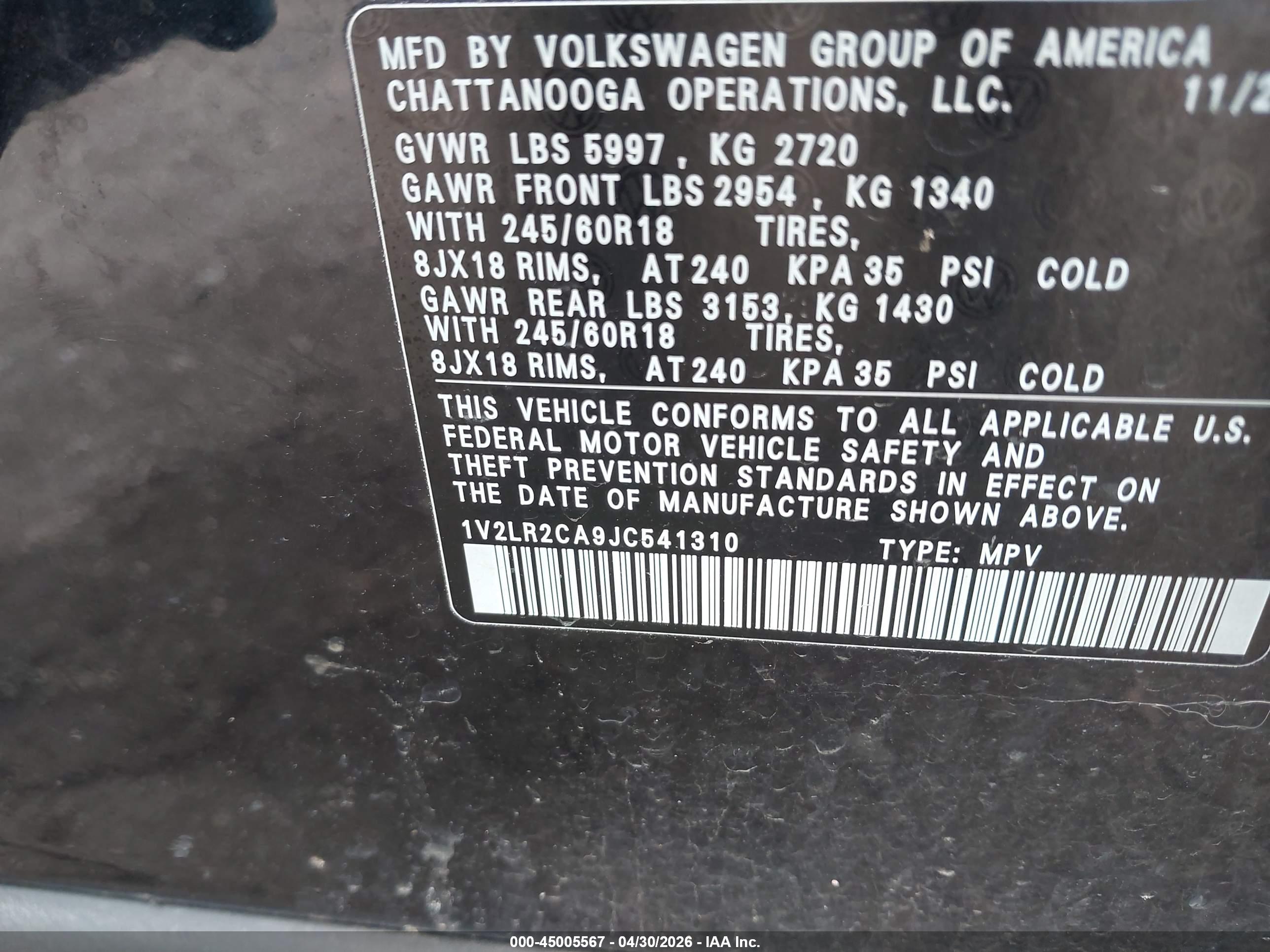 VOLKSWAGEN ATLAS image 9