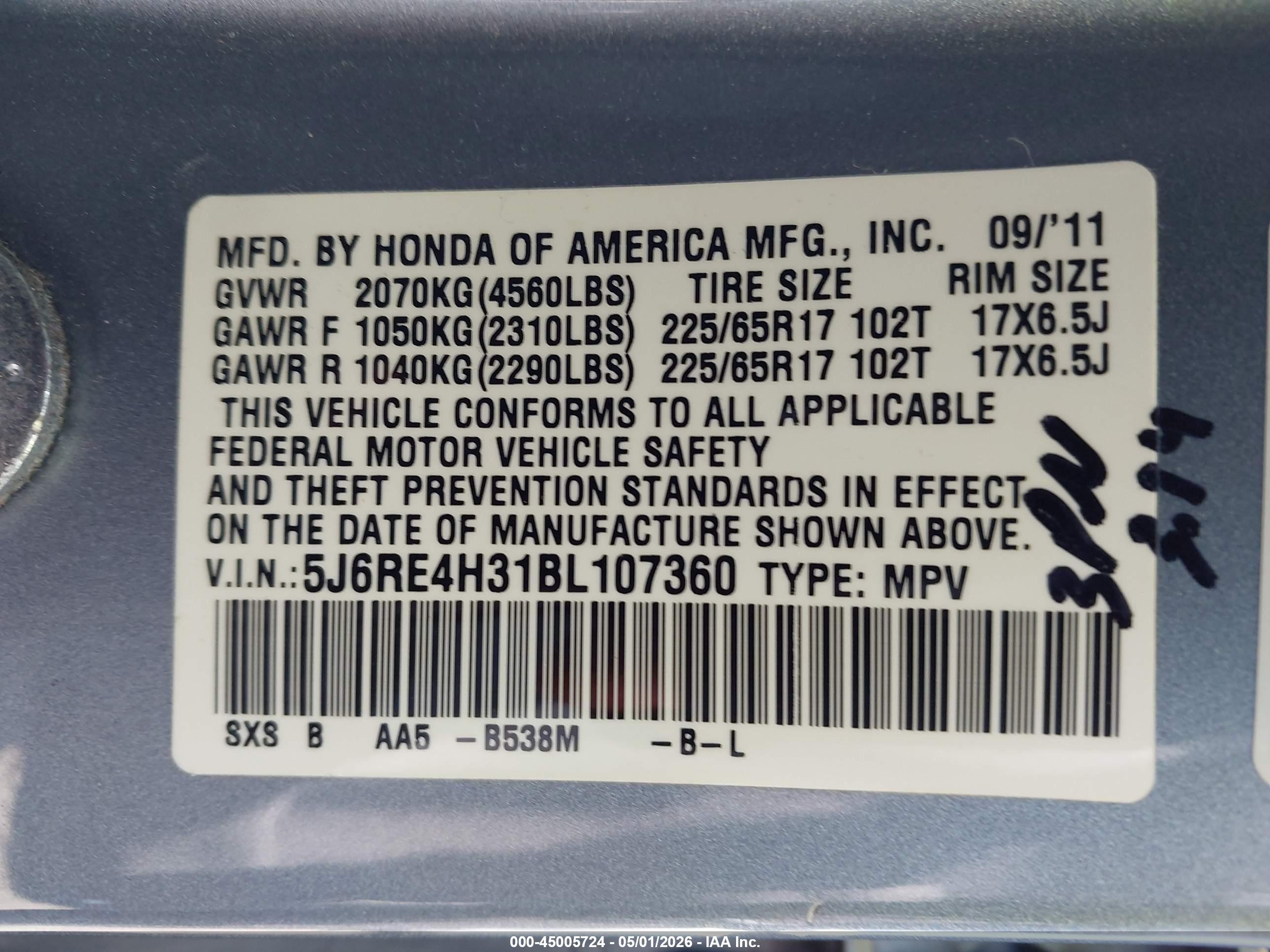 HONDA CR-V image 9