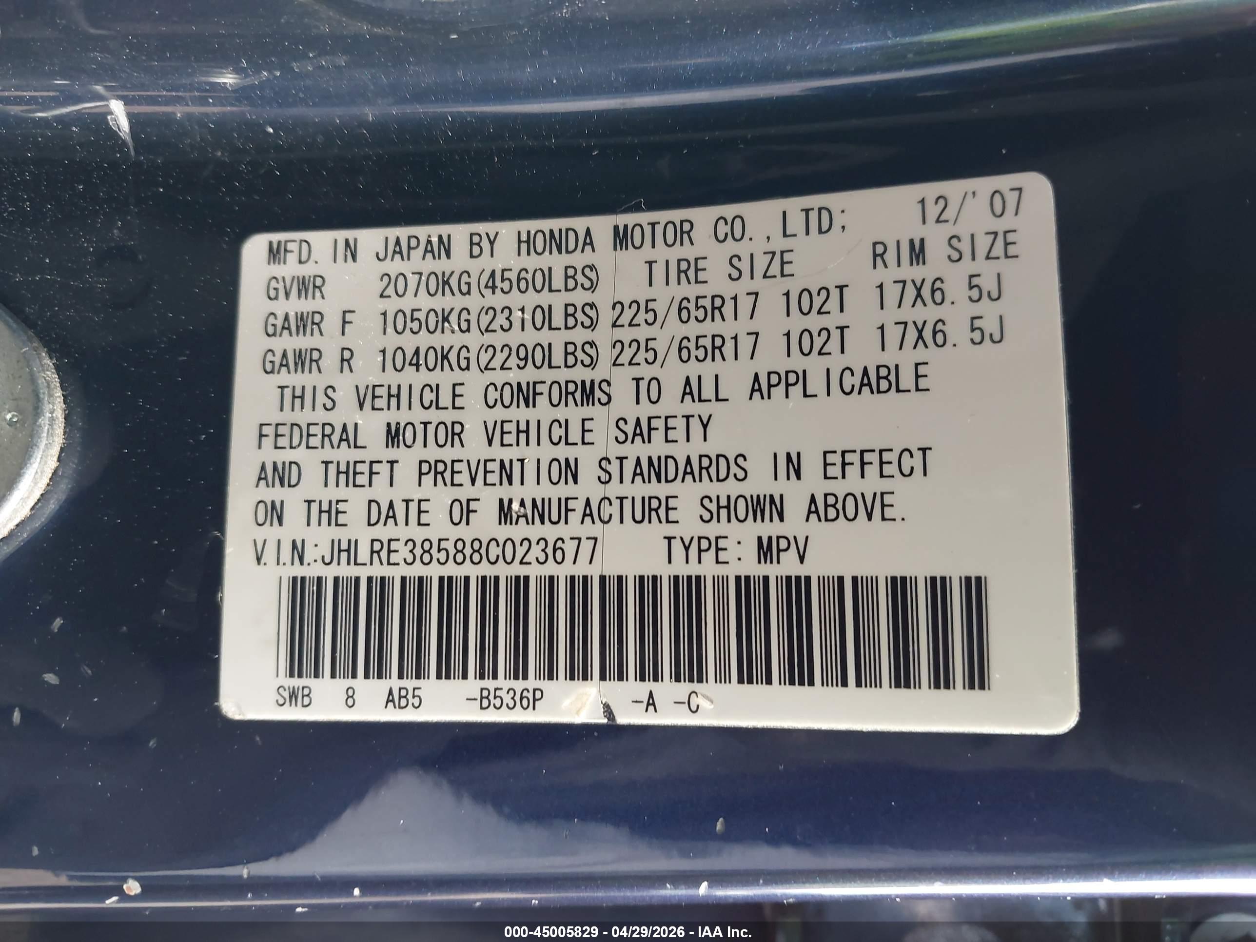 HONDA CR-V image 9