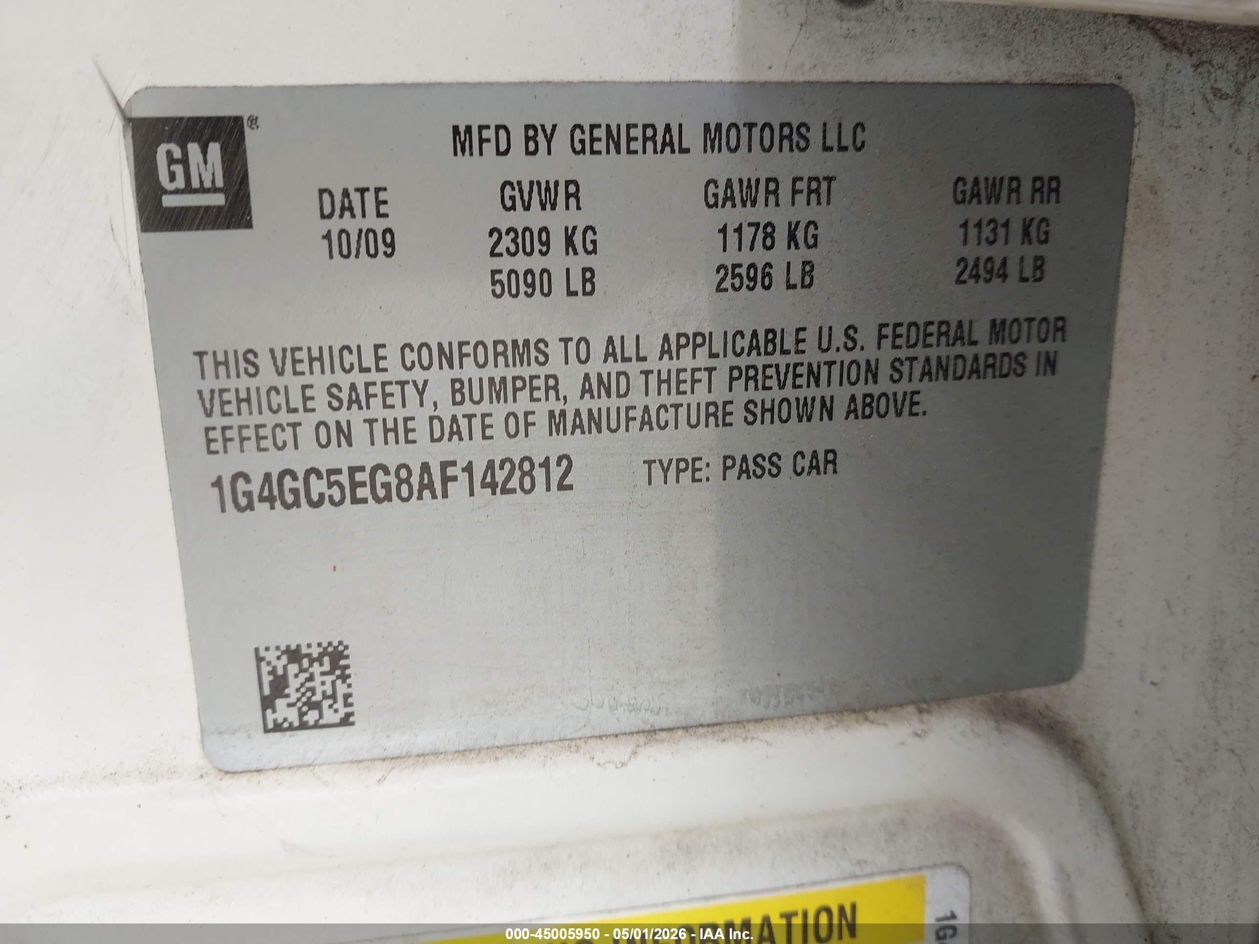 BUICK LACROSSE image 9