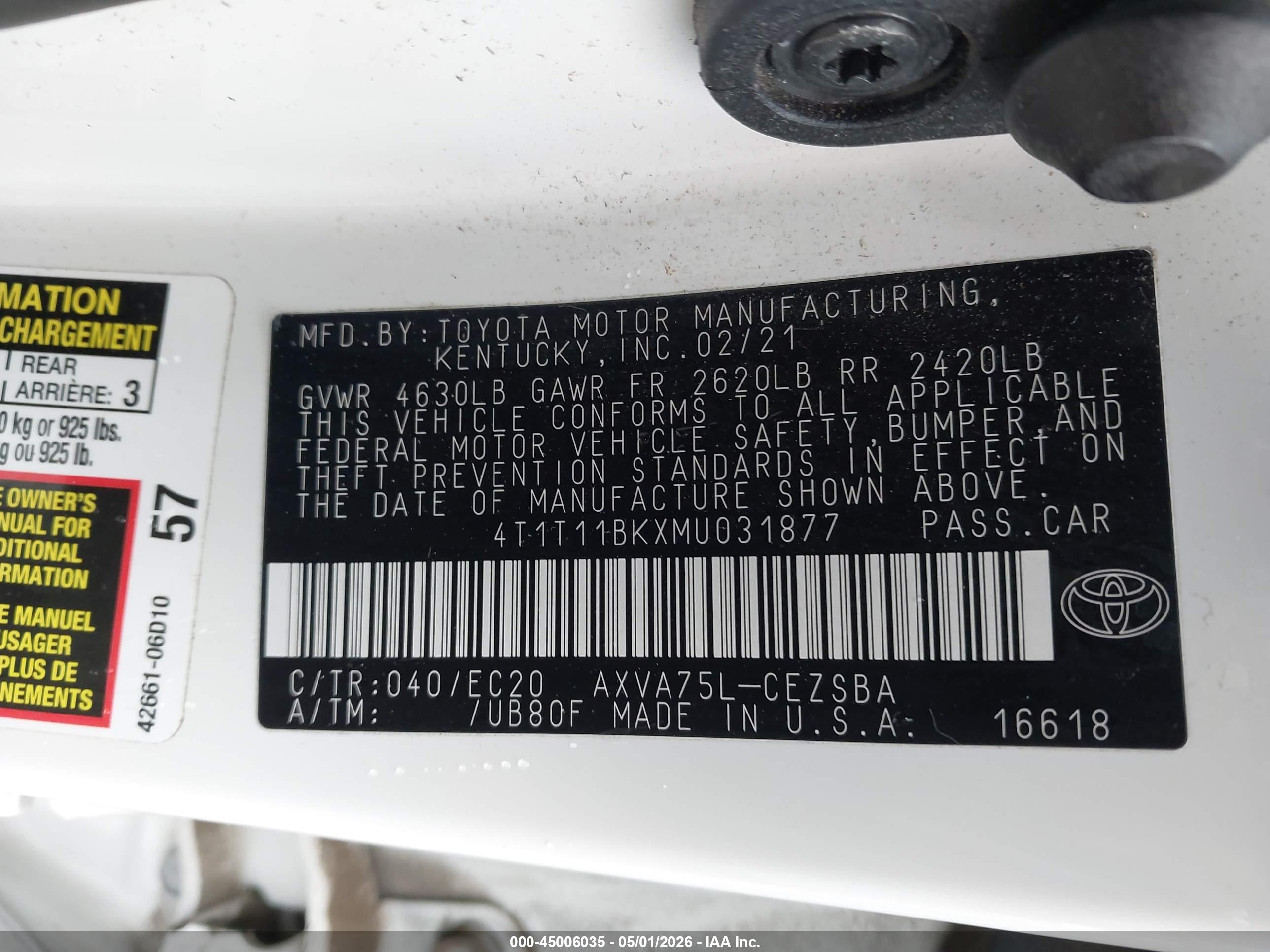 TOYOTA CAMRY image 9