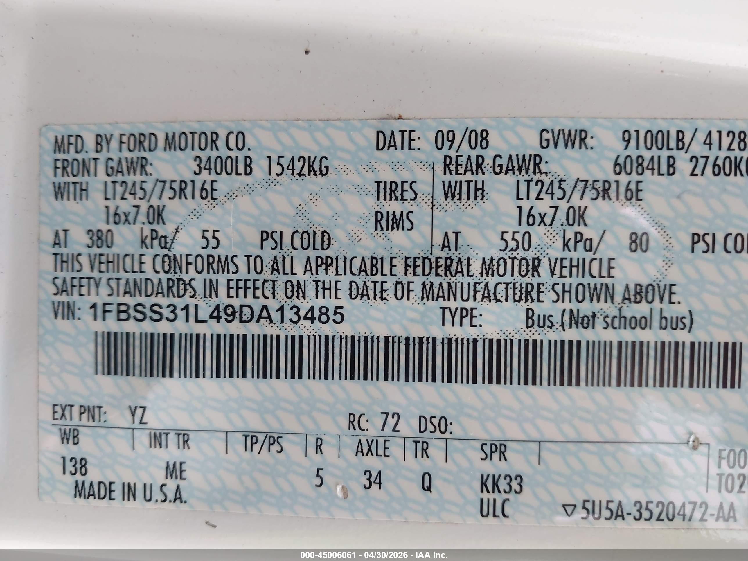 FORD E-350 image 9