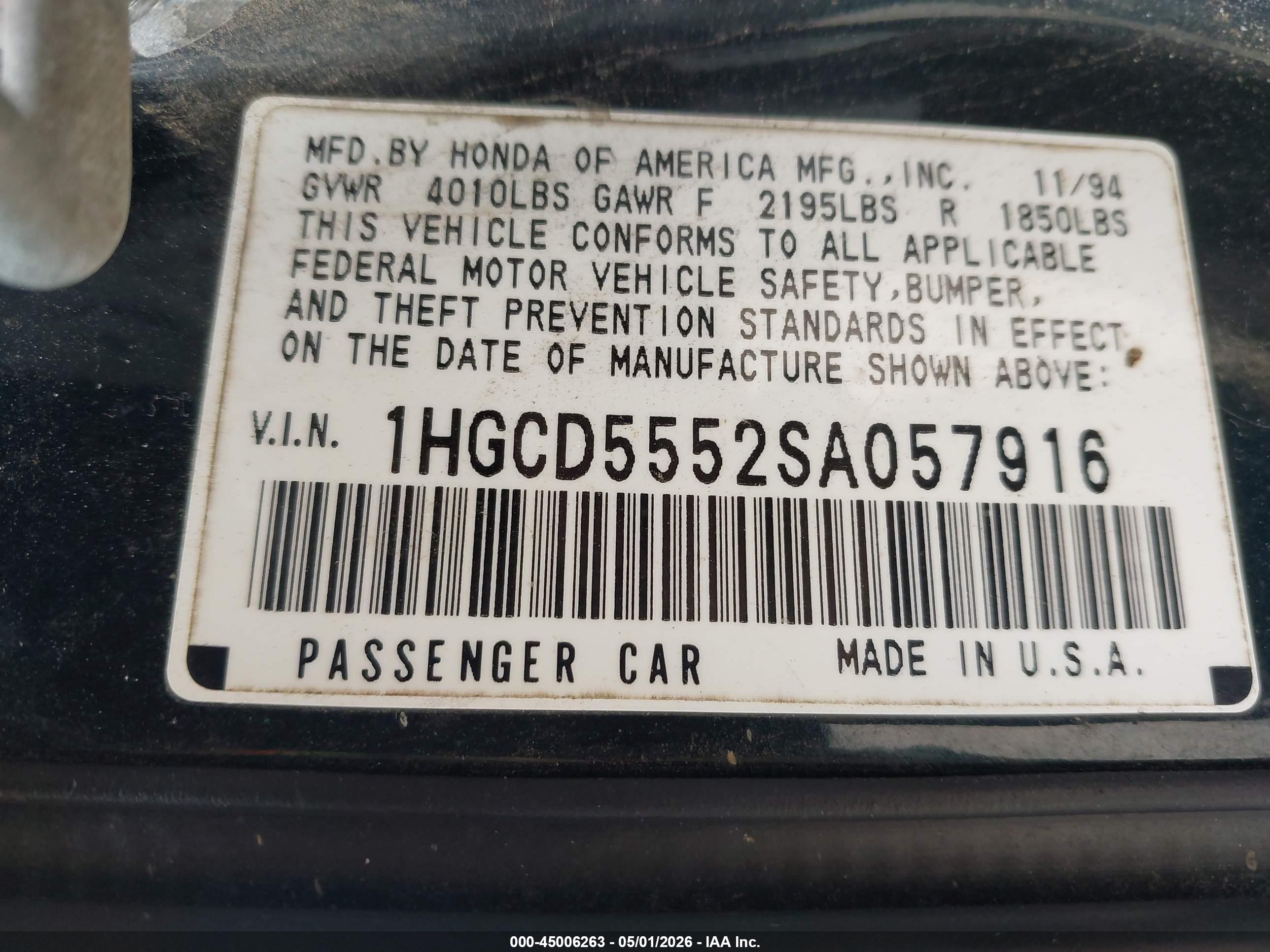 HONDA ACCORD image 9