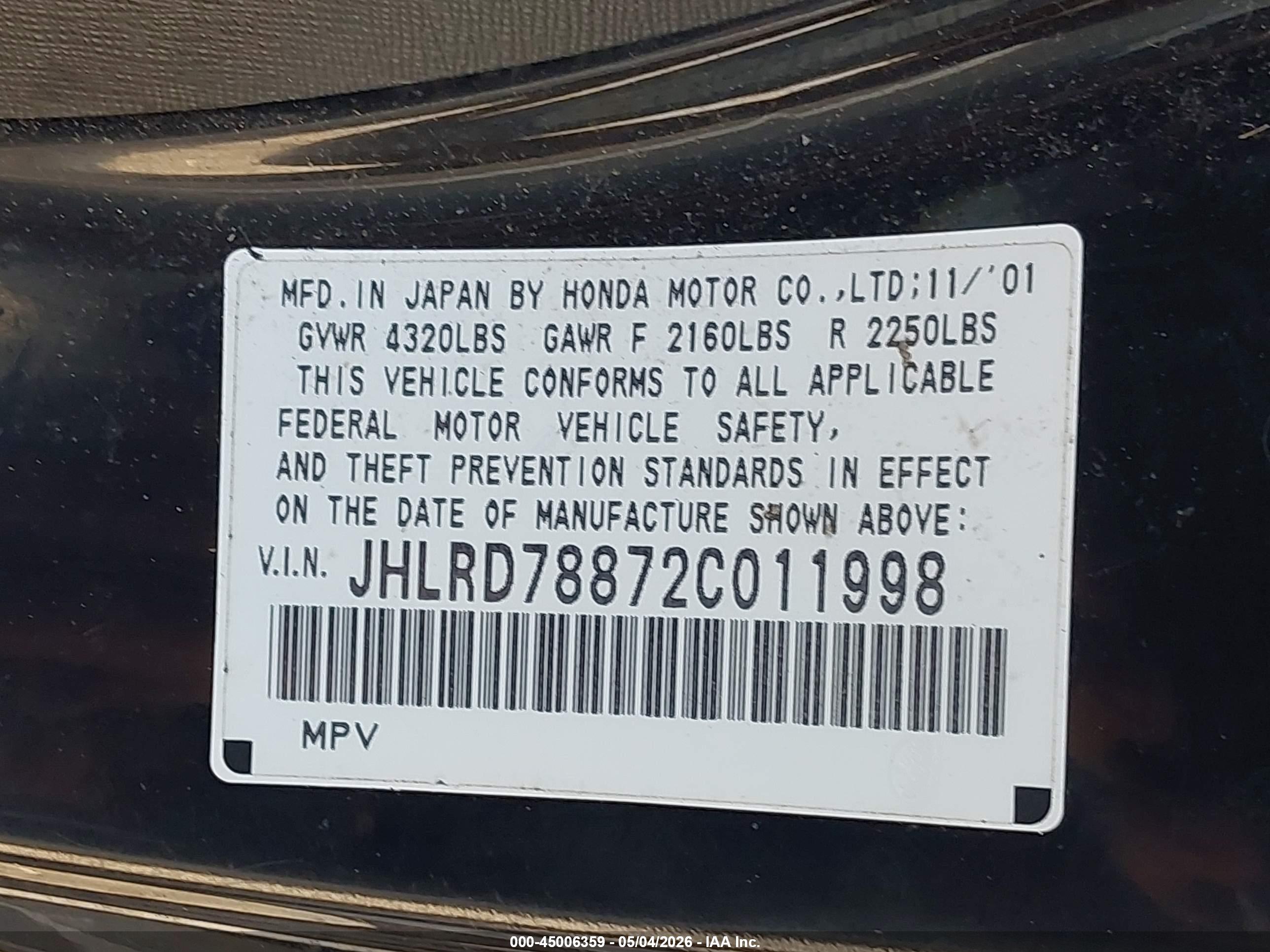 HONDA CR-V image 9