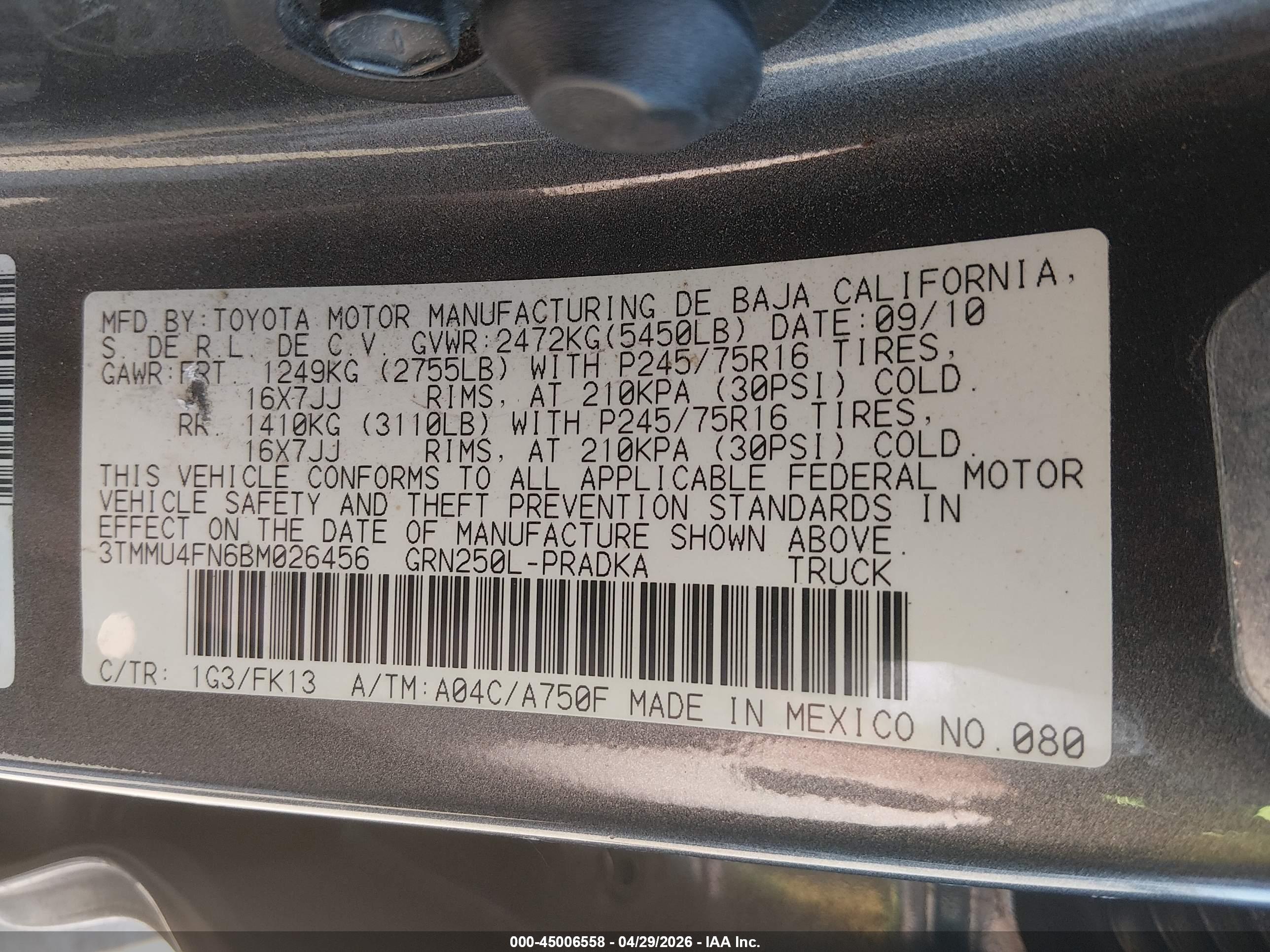 TOYOTA TACOMA image 9