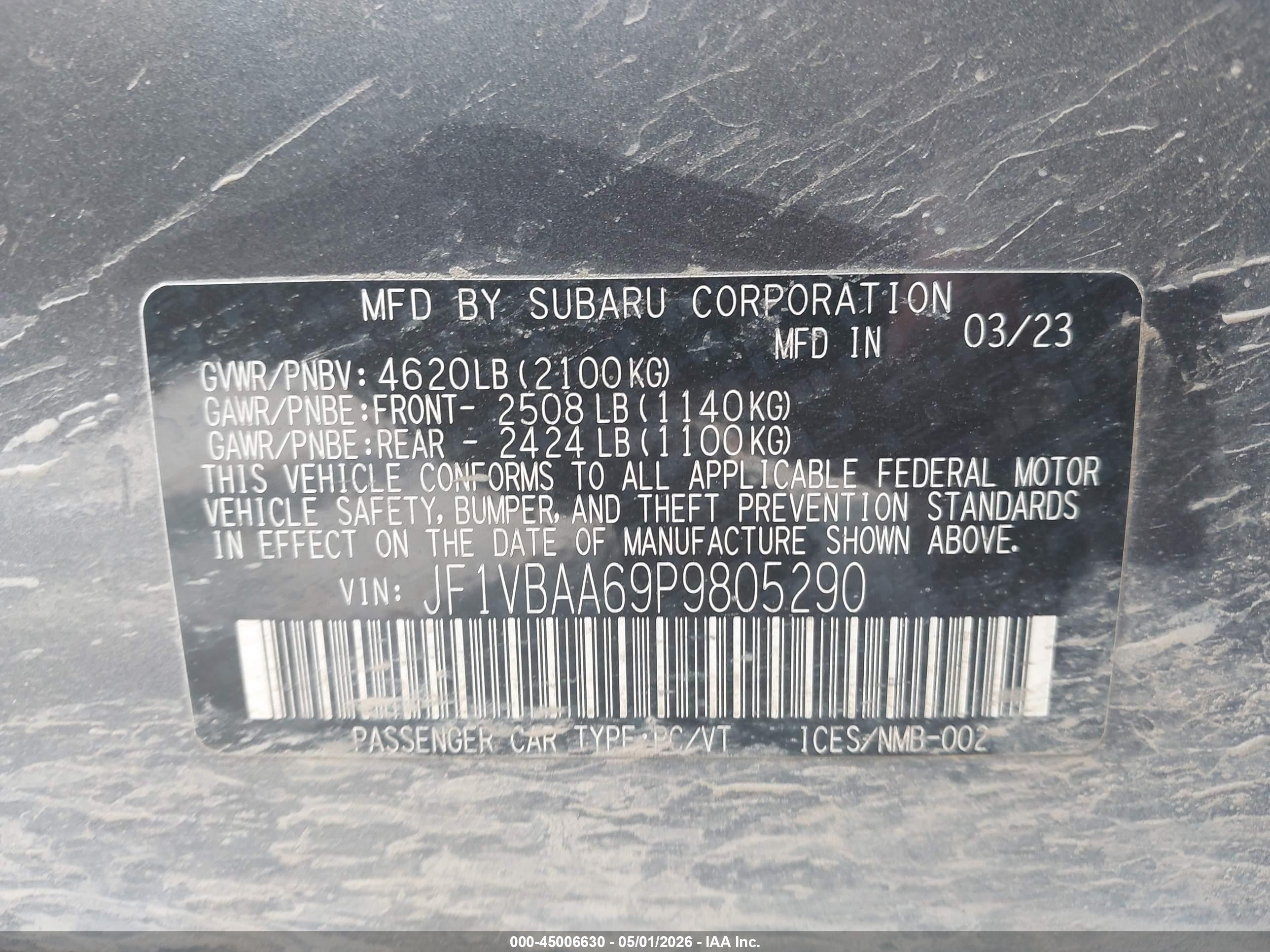 SUBARU WRX image 9