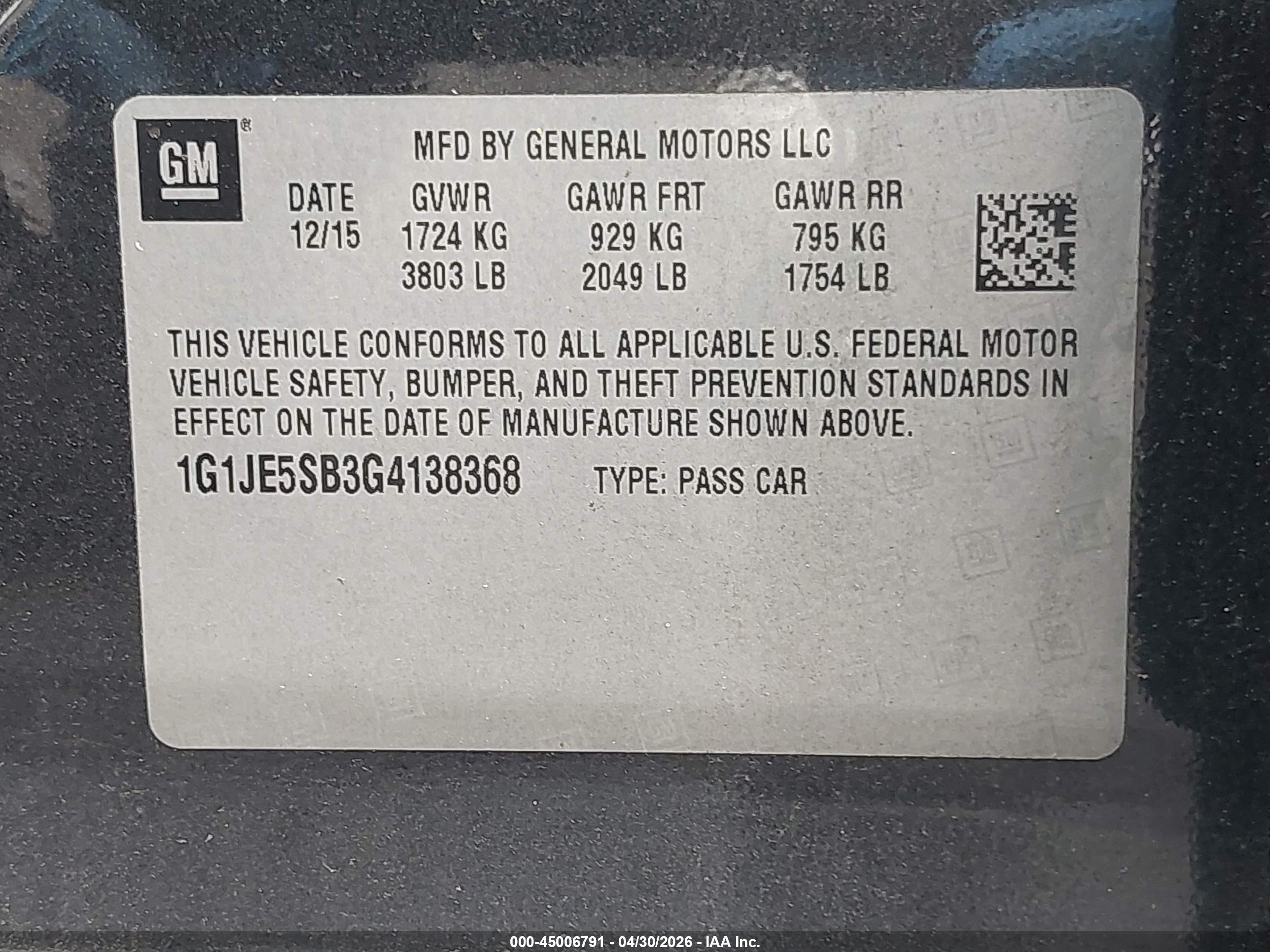 CHEVROLET SONIC image 9