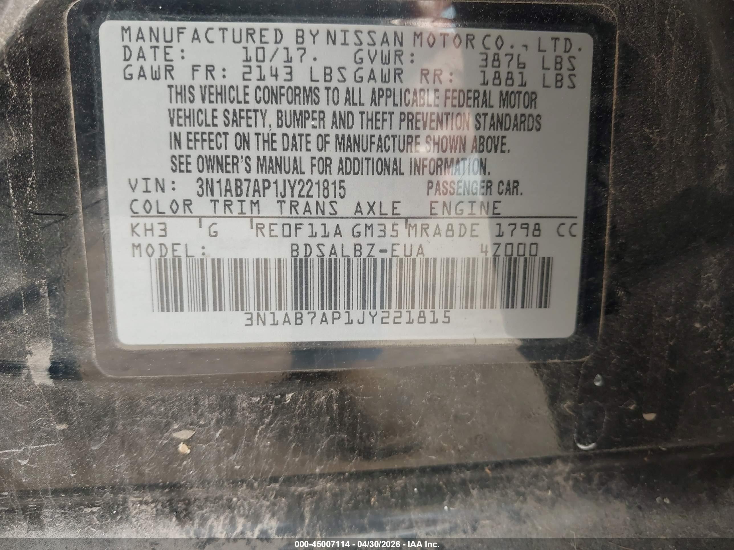 NISSAN SENTRA image 9