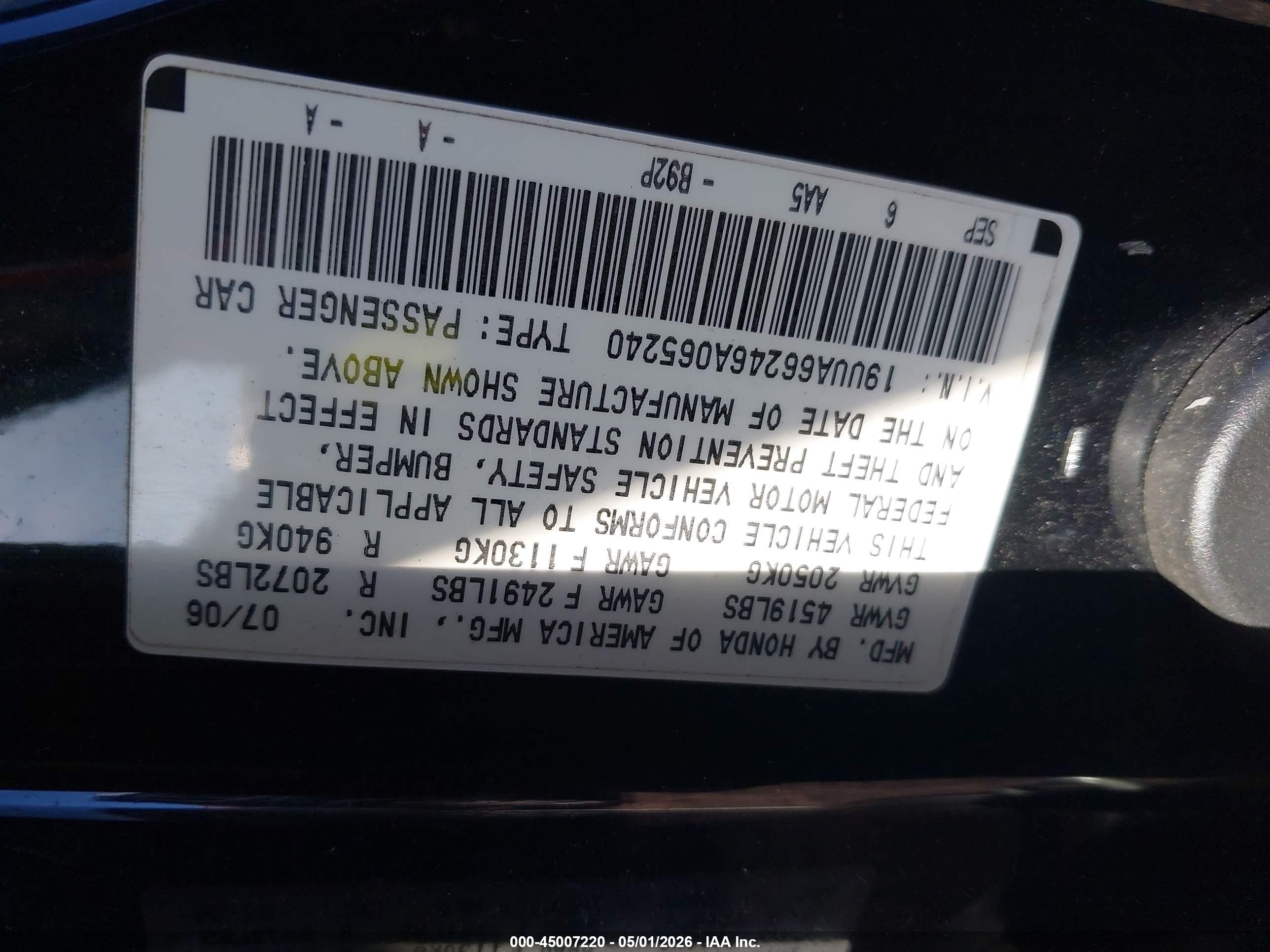 ACURA TL image 9