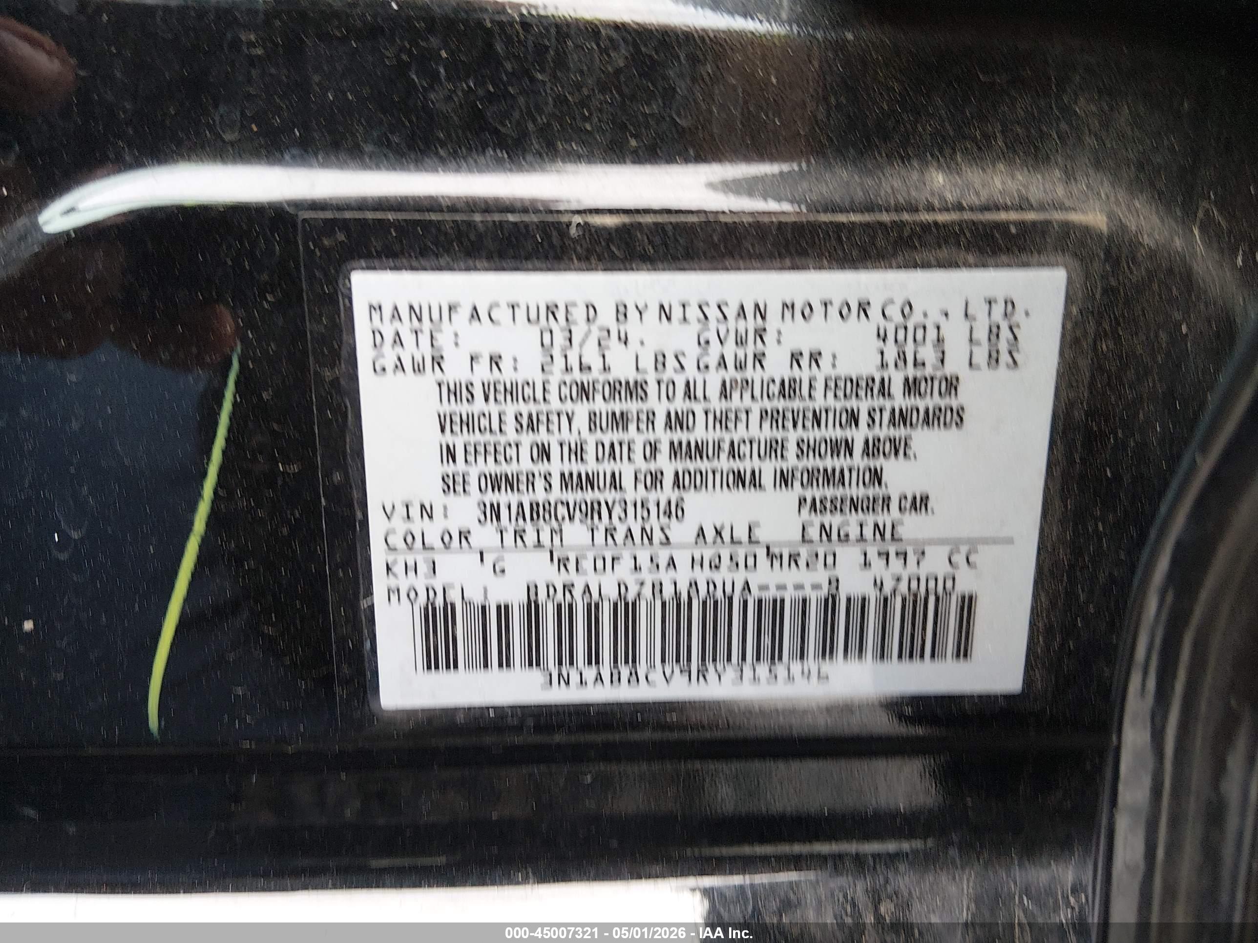 NISSAN SENTRA image 9