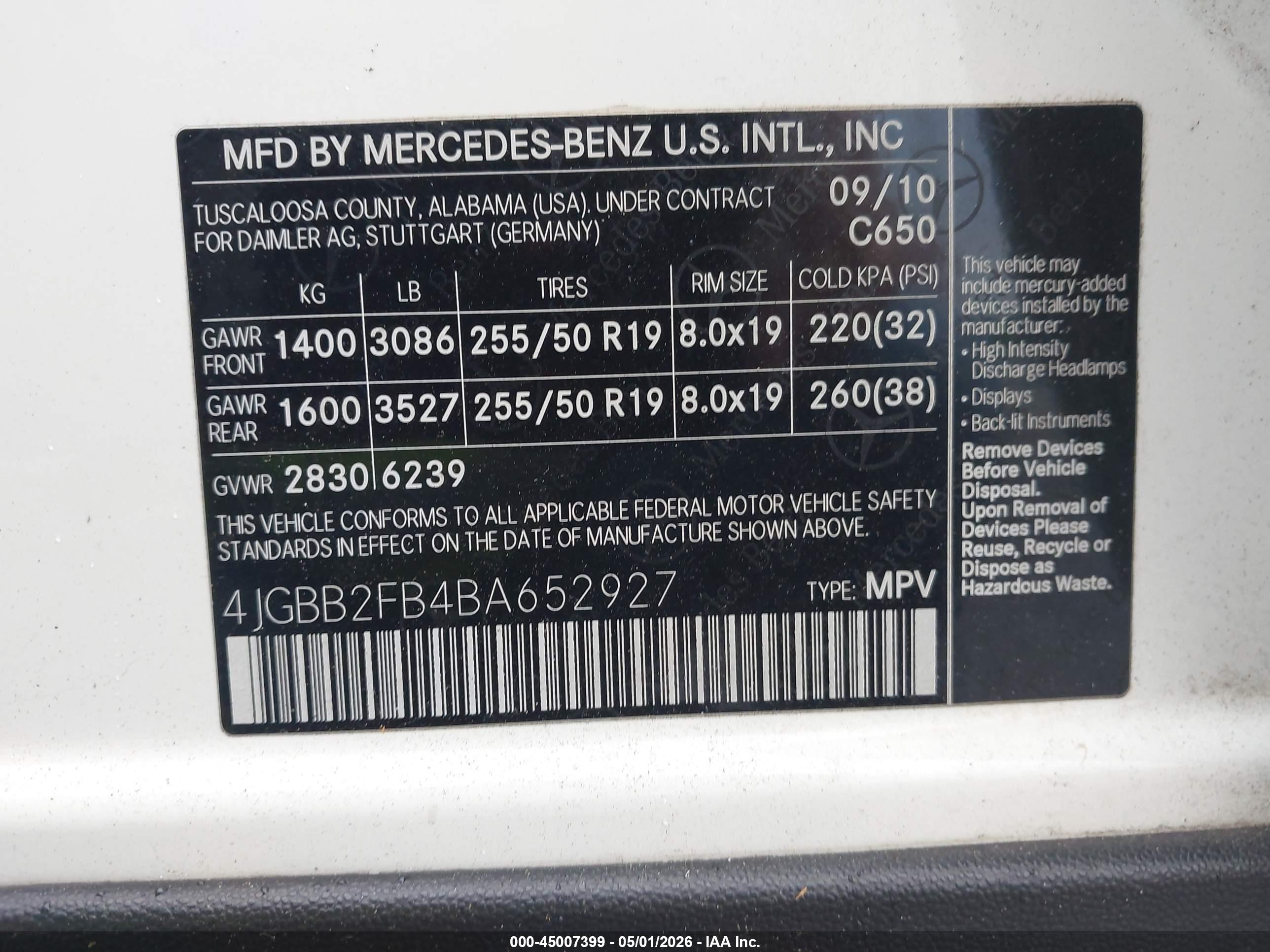 MERCEDES-BENZ ML image 9