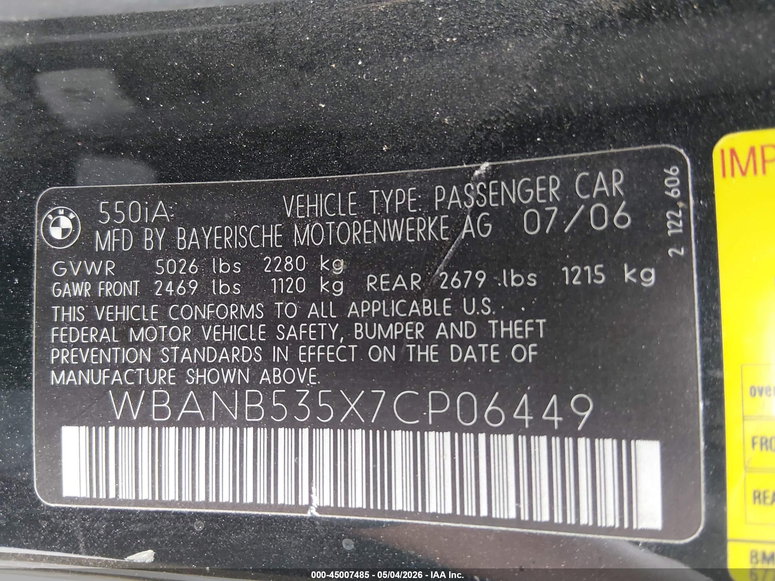 BMW 550I image 9