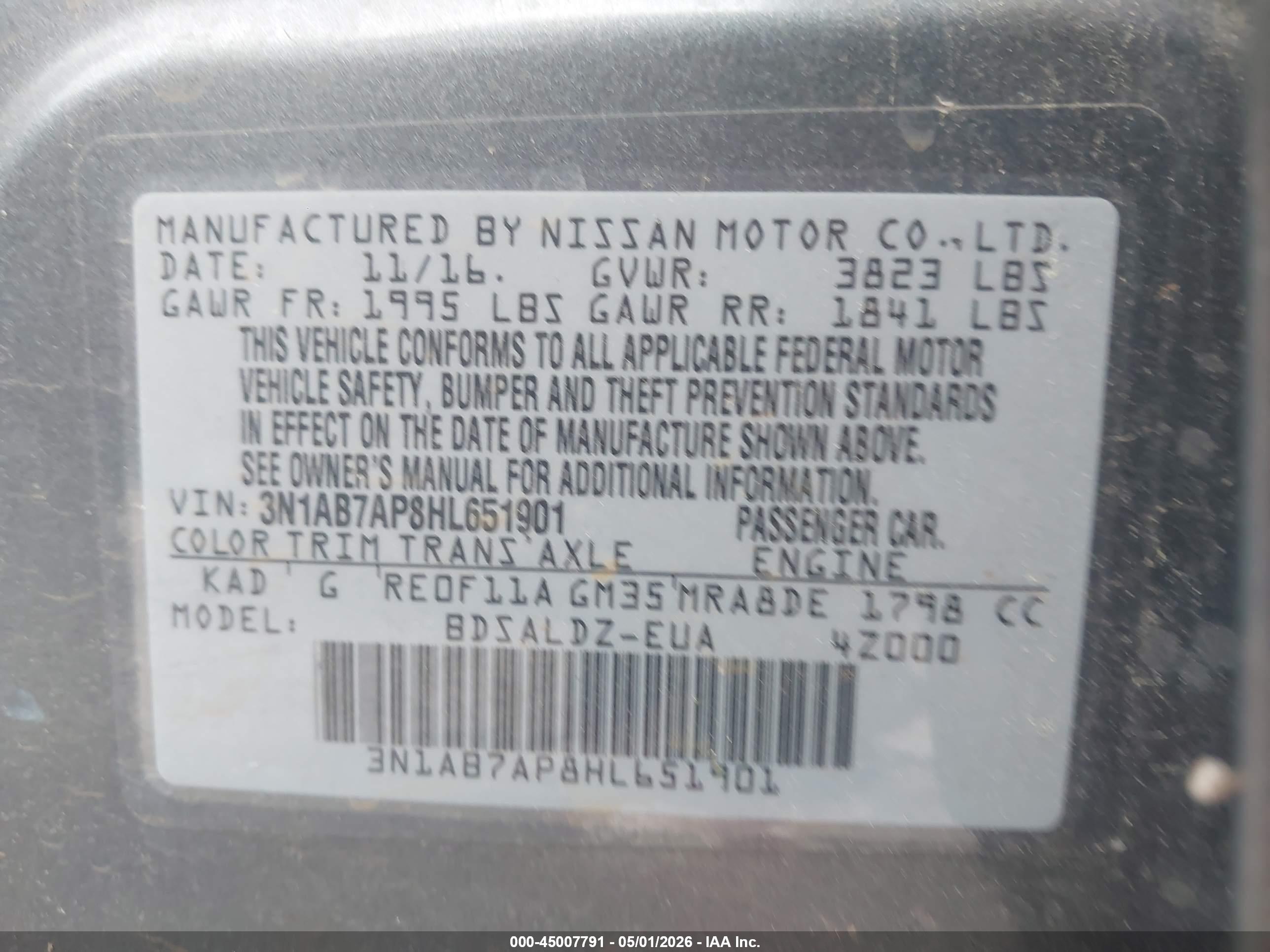 NISSAN SENTRA image 9
