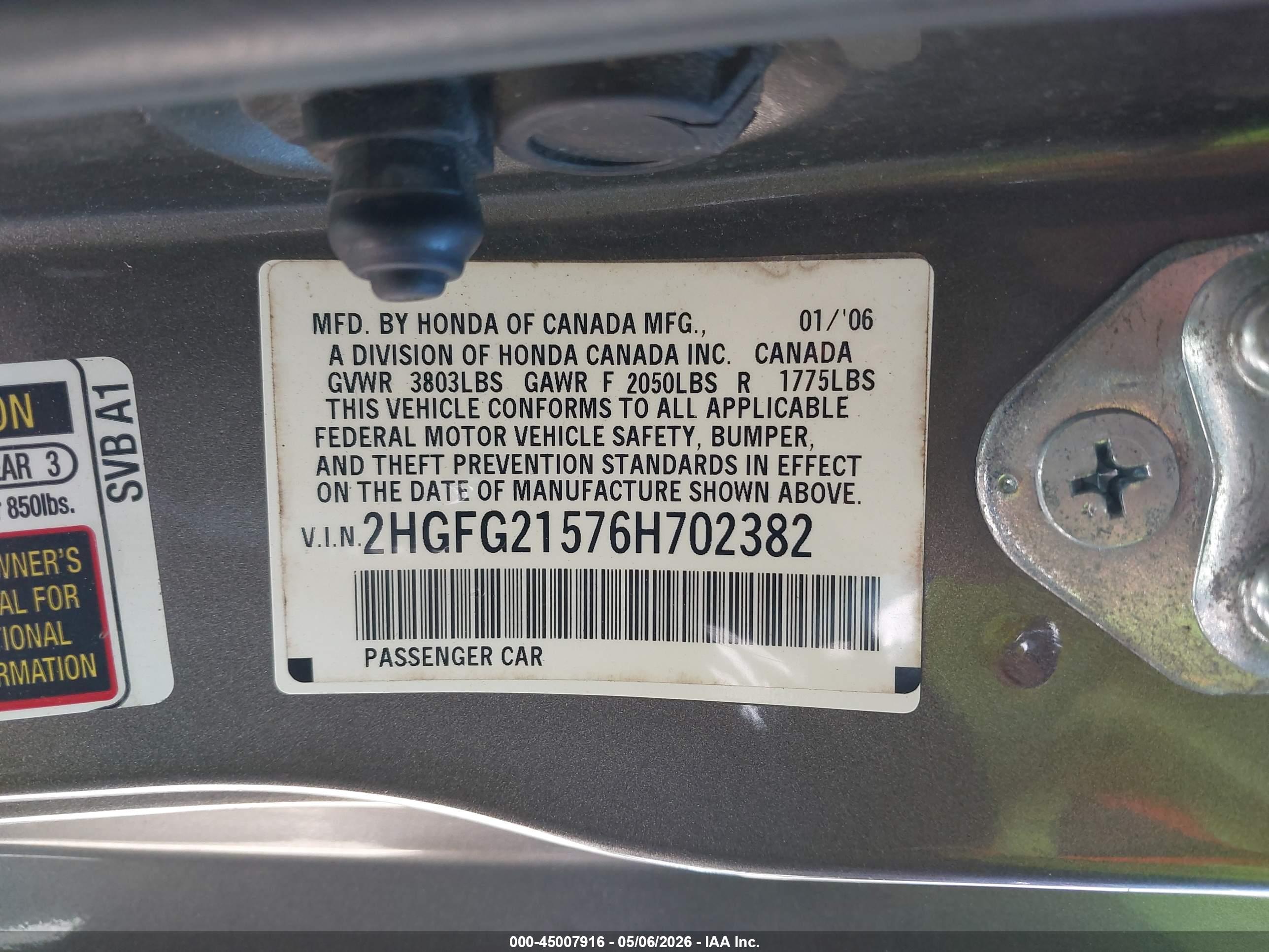 HONDA CIVIC image 9