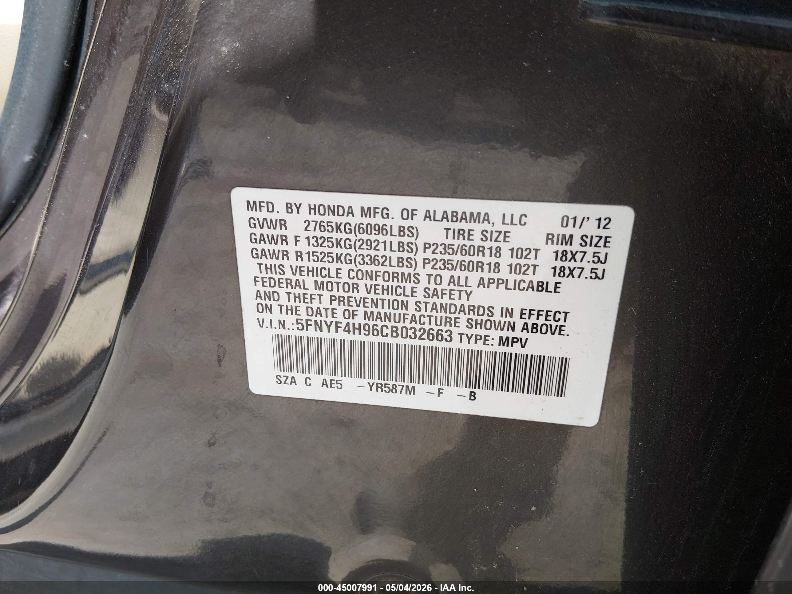 HONDA PILOT image 9