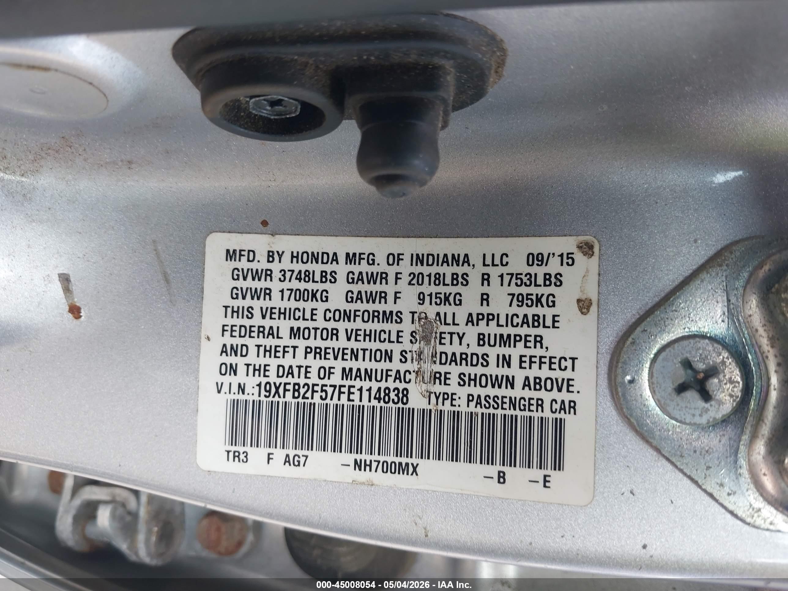 HONDA CIVIC image 9