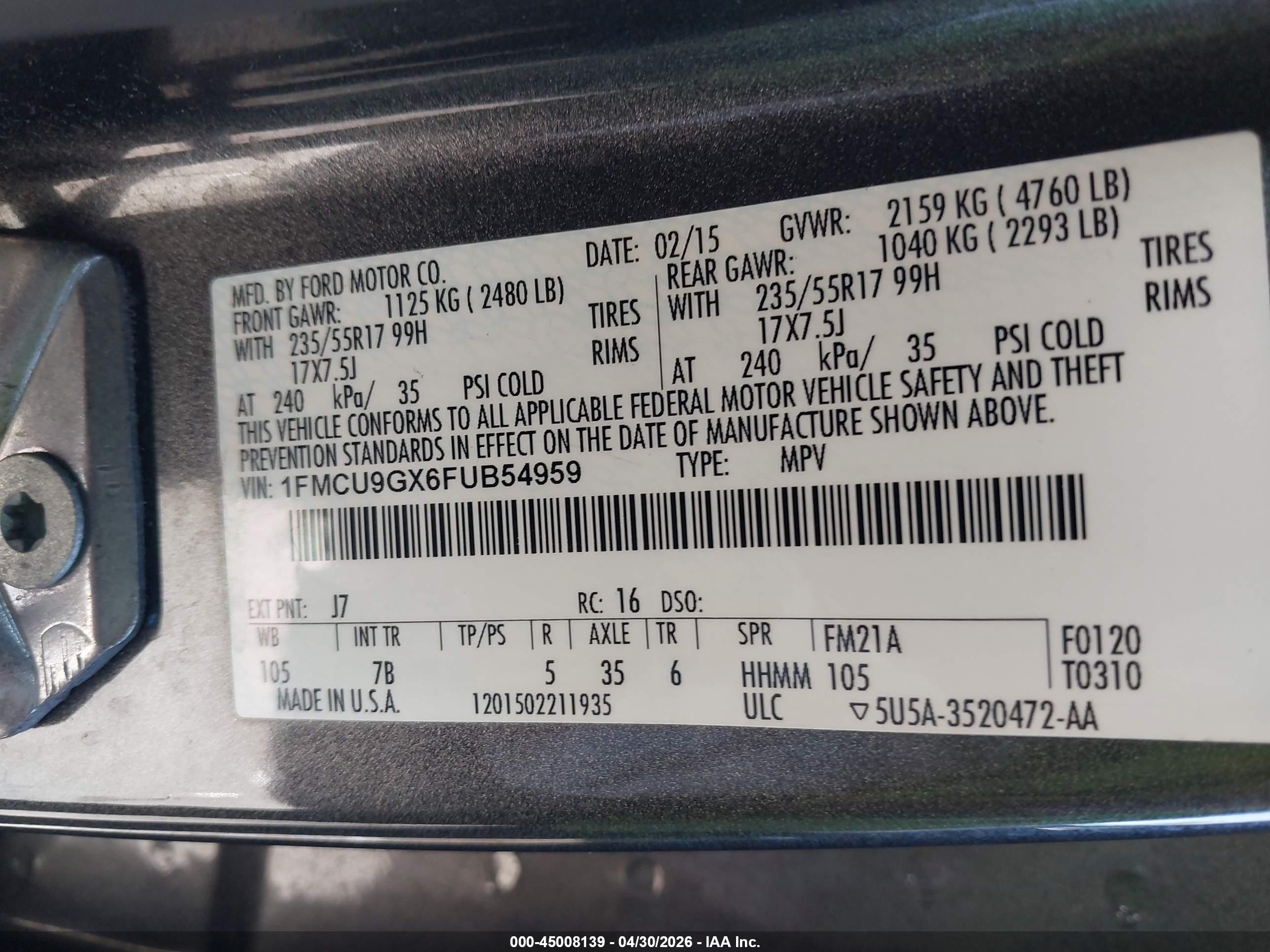 FORD ESCAPE image 9
