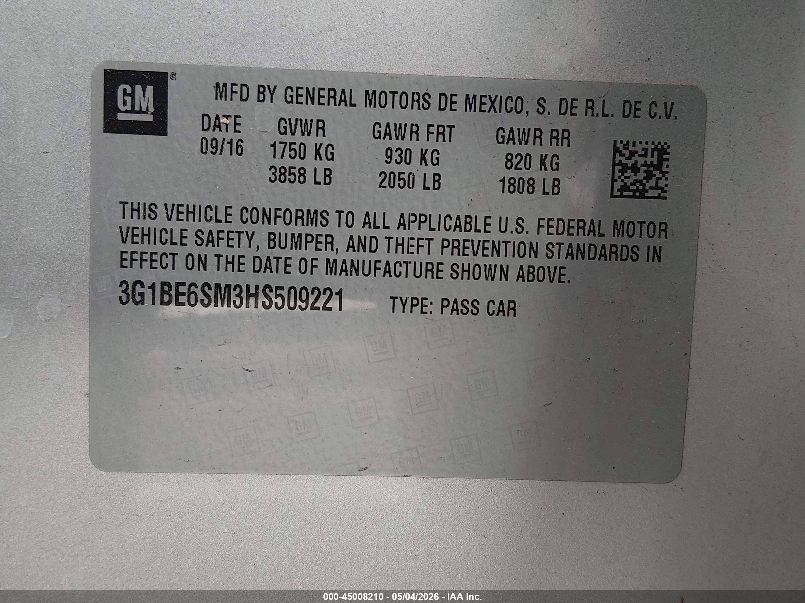 CHEVROLET CRUZE image 9