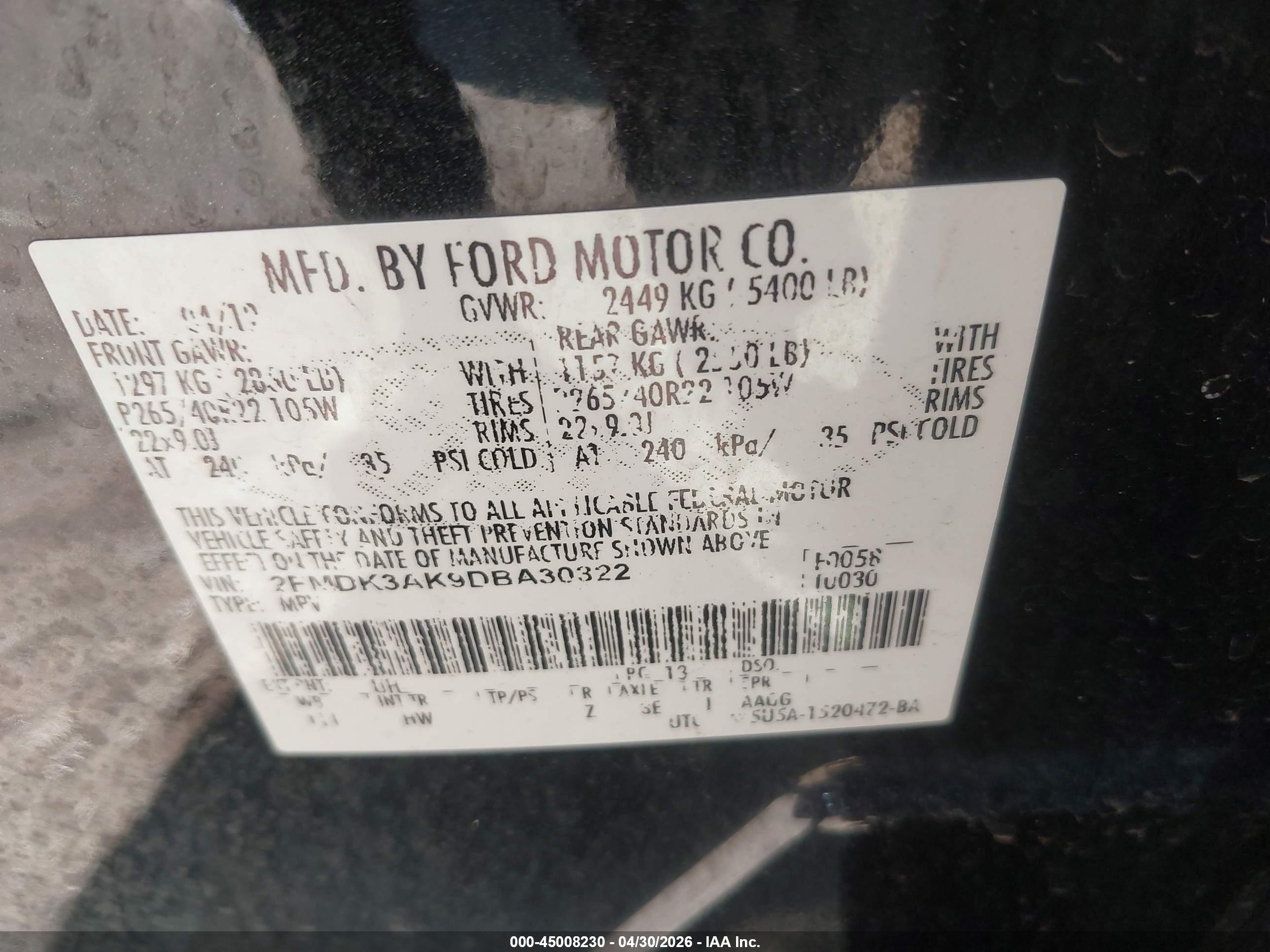 FORD EDGE image 9