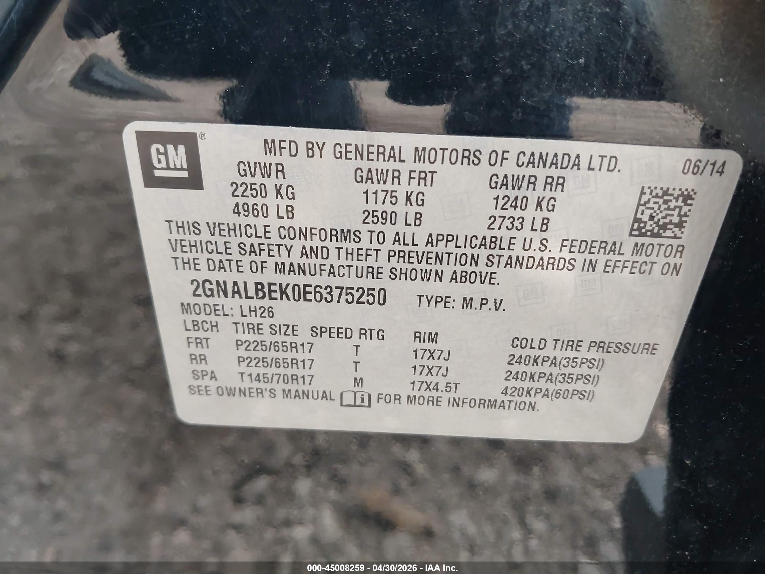 CHEVROLET EQUINOX image 9