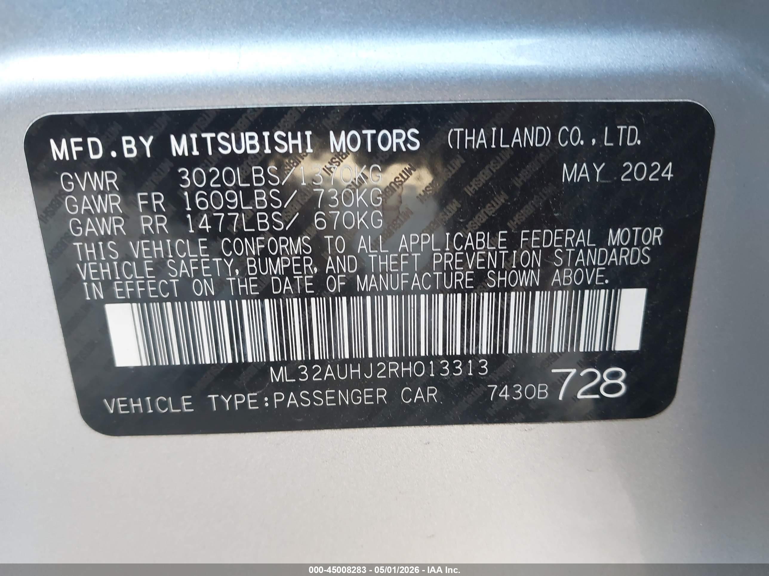 MITSUBISHI MIRAGE image 9