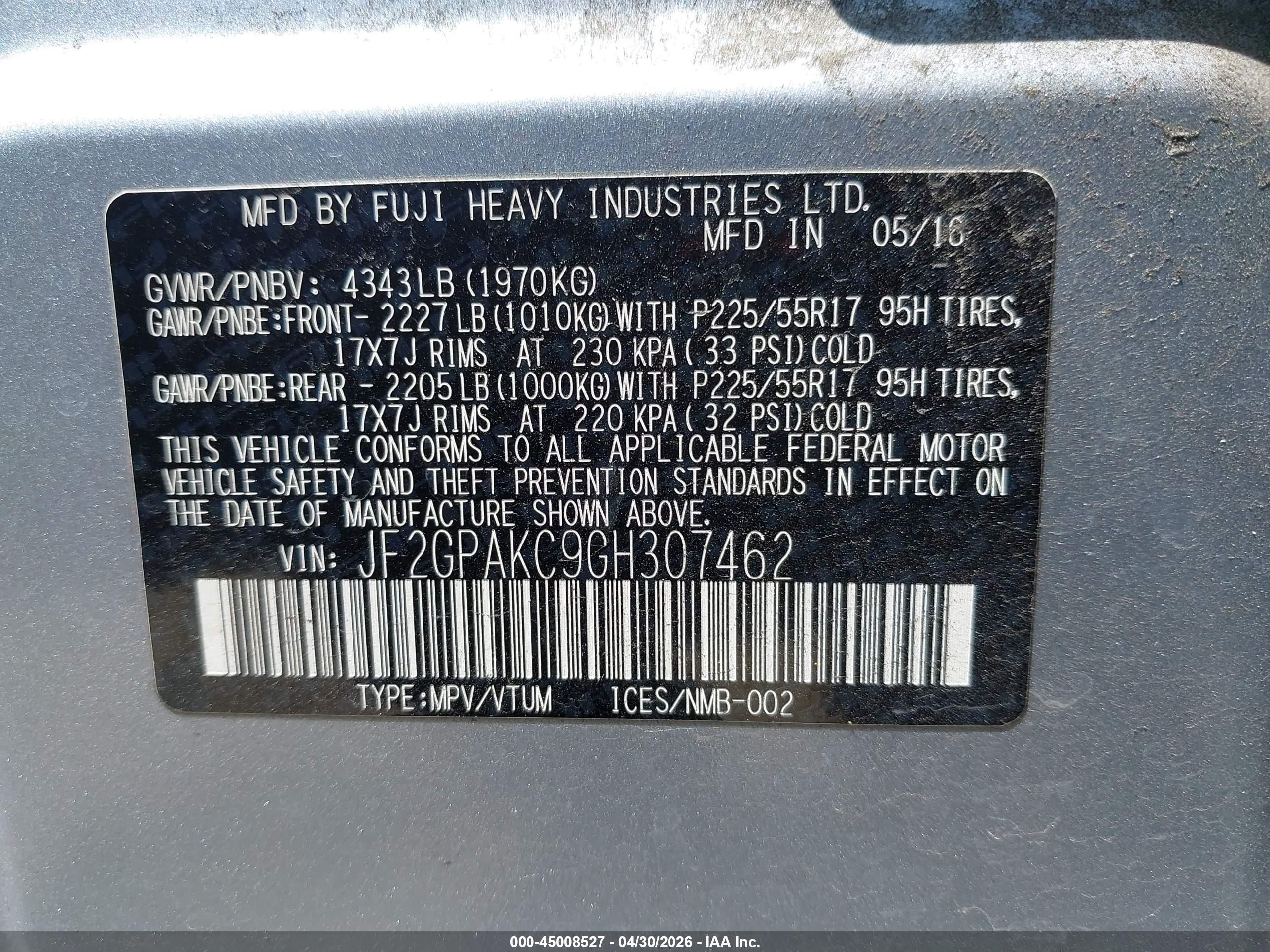 SUBARU CROSSTREK image 9