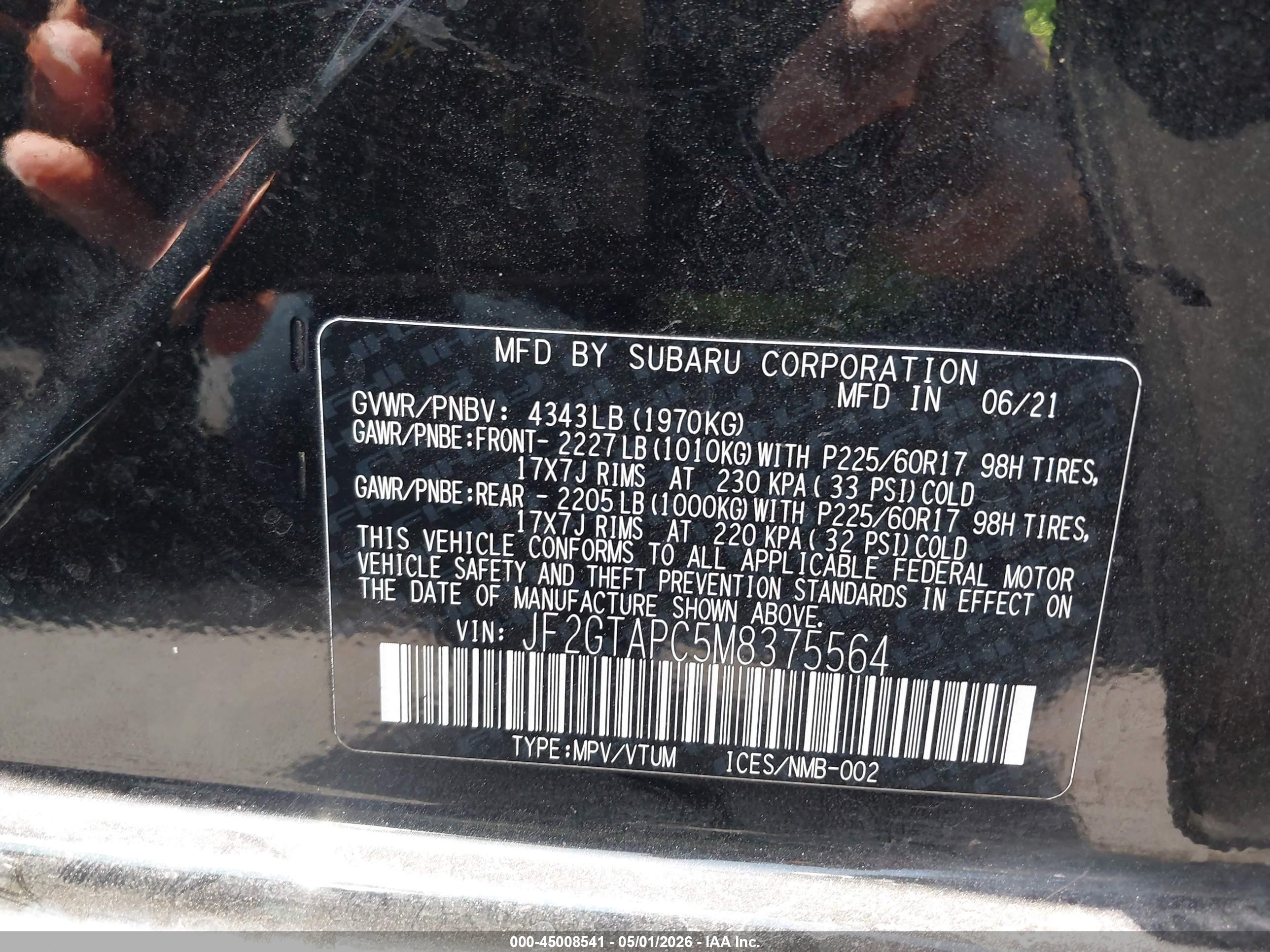 SUBARU CROSSTREK image 9