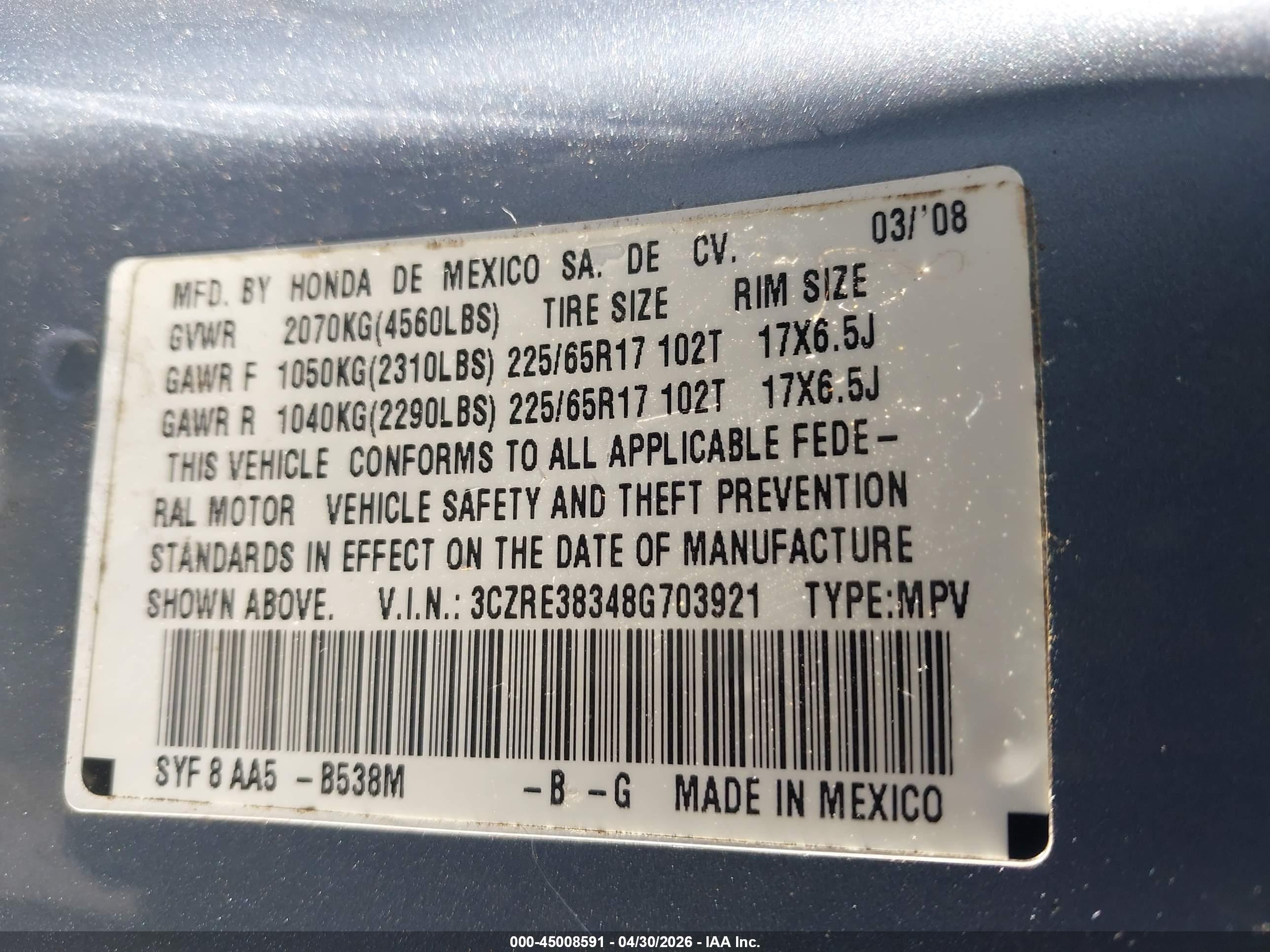 HONDA CR-V image 9